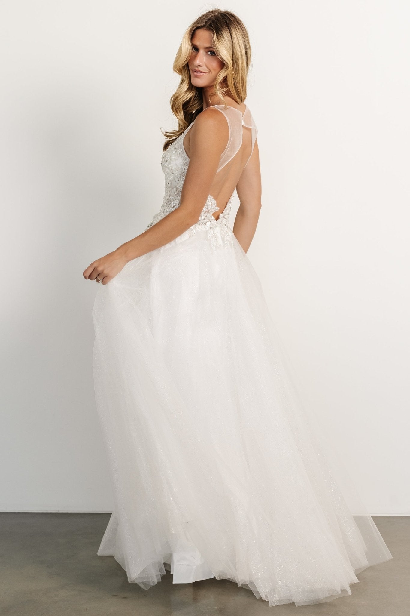 Affection Shimmer Bridal Gown | Off White Low Pice Cheap Online