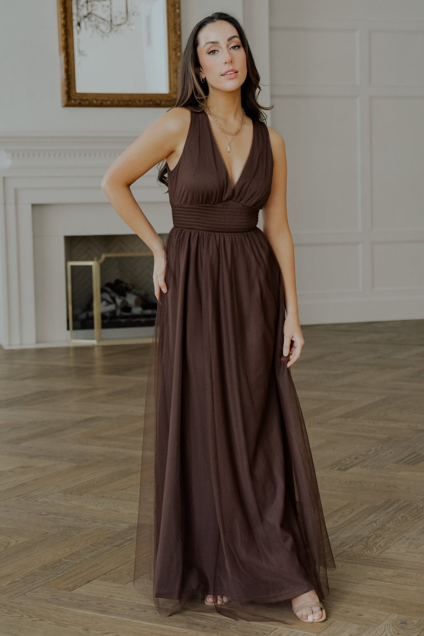 Kamila Tulle Maxi Dress | Espresso Outlet Locations Cheap Online