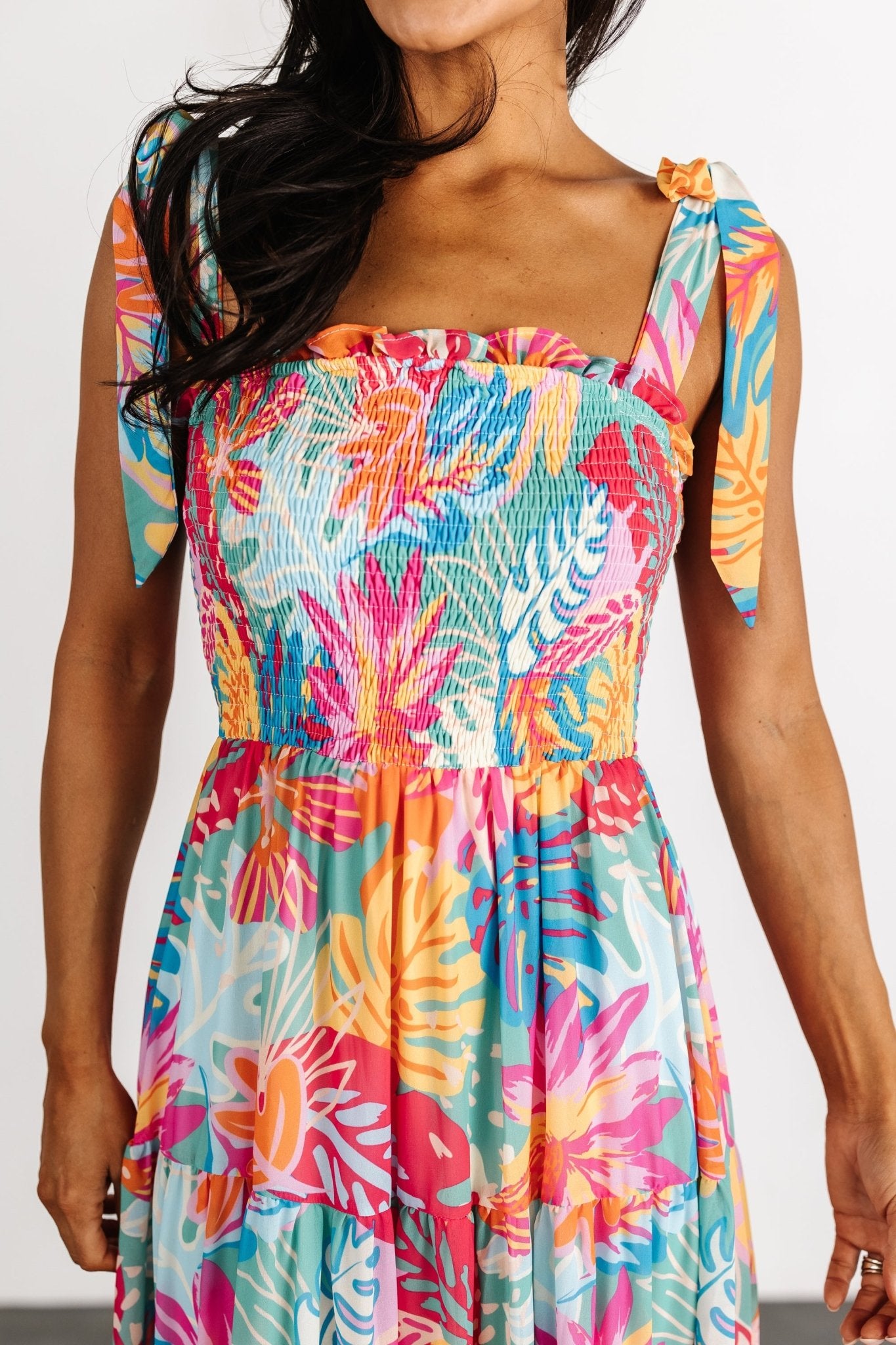 Santana Maxi Dress | Multi Print With Credit Card Cheap Online