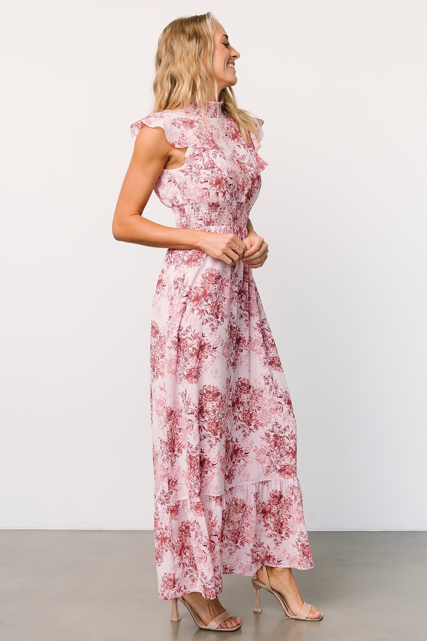 Kearny Ruffle Maxi Dress | Pink Floral Cheap Pick A Best