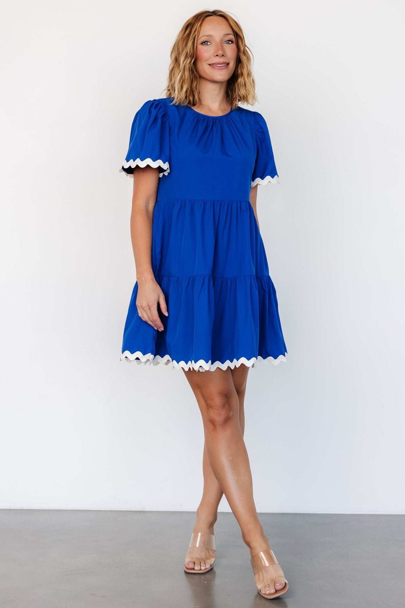 Astra Short Dress | Royal Blue Clearance Fashionable