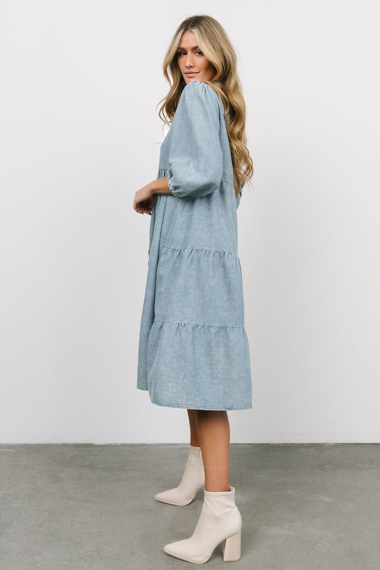 Sari Babydoll Dress | Chambray Shop For Cheap Online