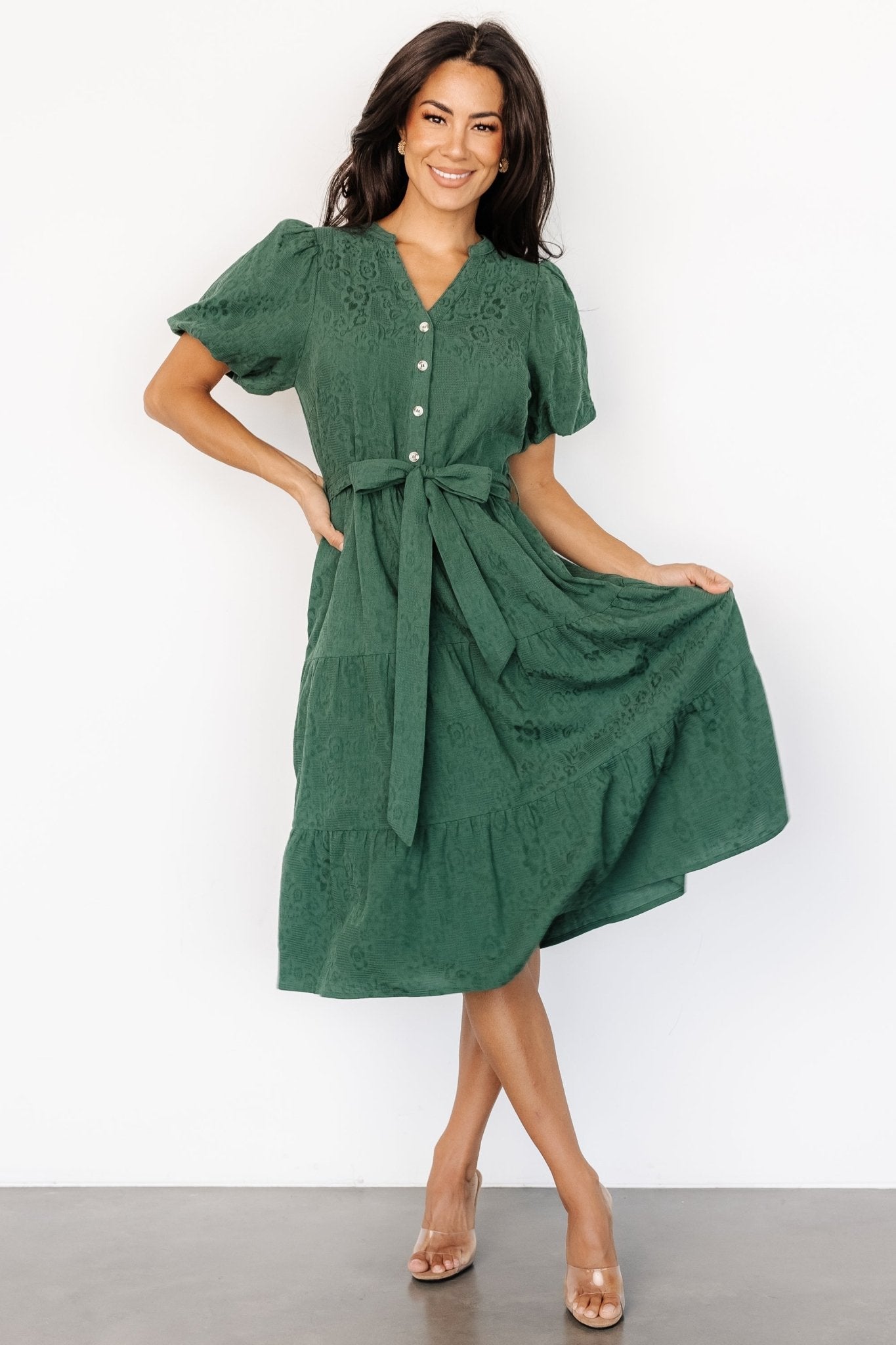 Philippa Midi Dress | Green Discount Exclusive