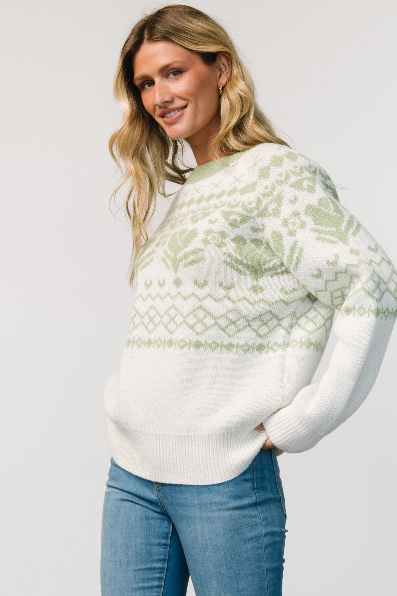 Lucerne Sweater | Ivory + Sage Wiki Sale Online