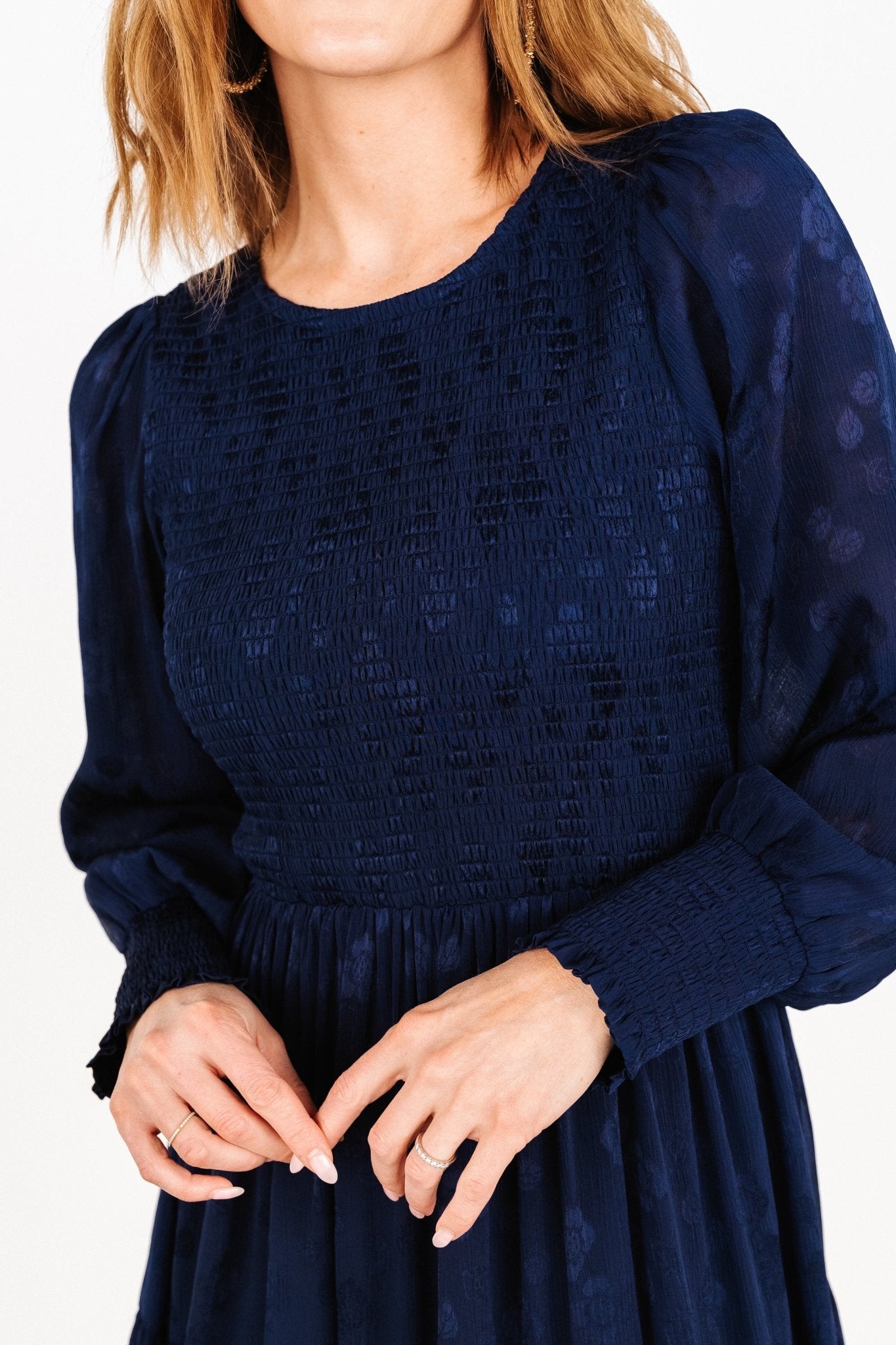 Stockholm Smocked Dress | Midnight Blue Outlet Lowest Pice