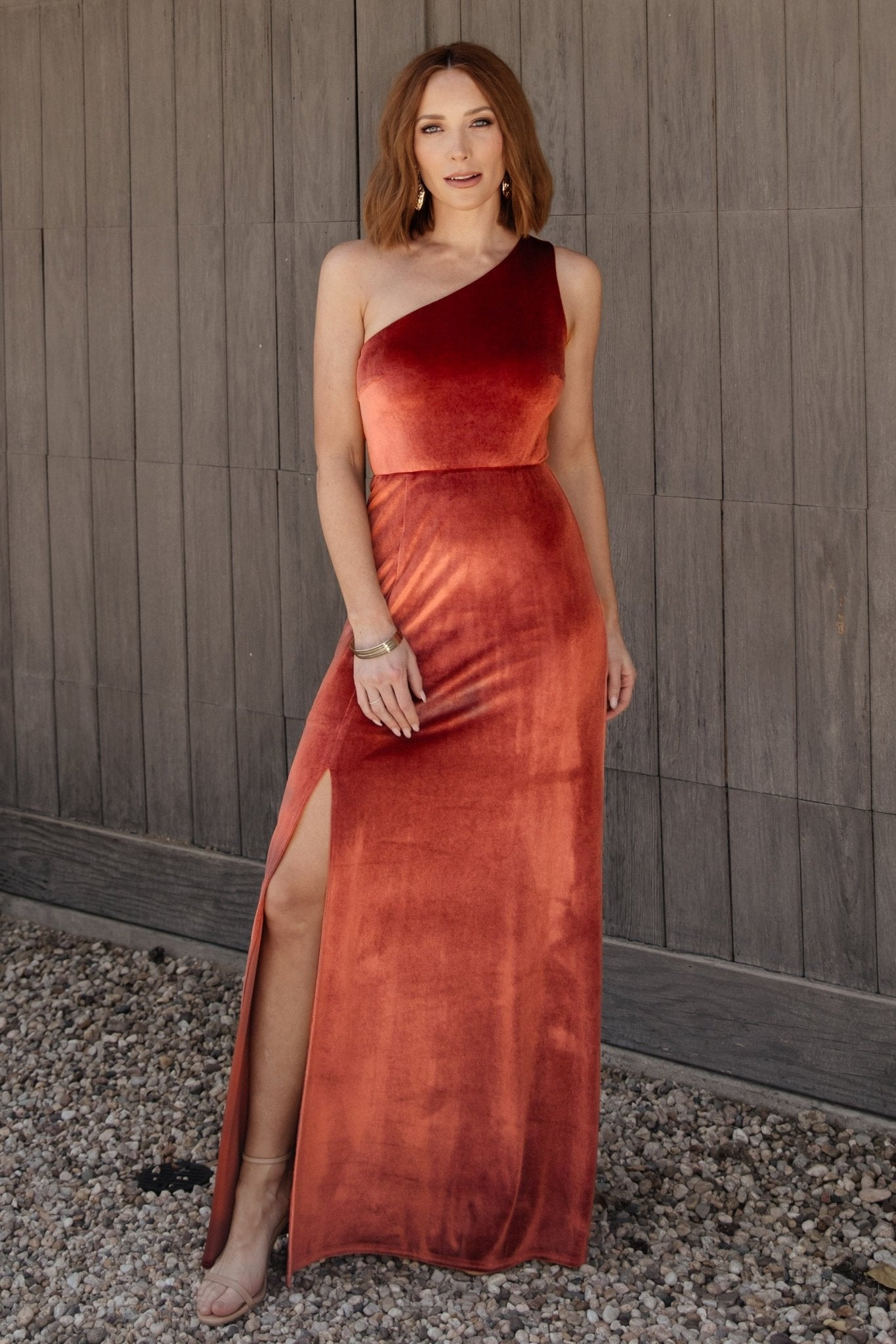 Tatiana Velvet One Shoulder Maxi Dress | Cinnamon Outlet Locations Cheap Pice