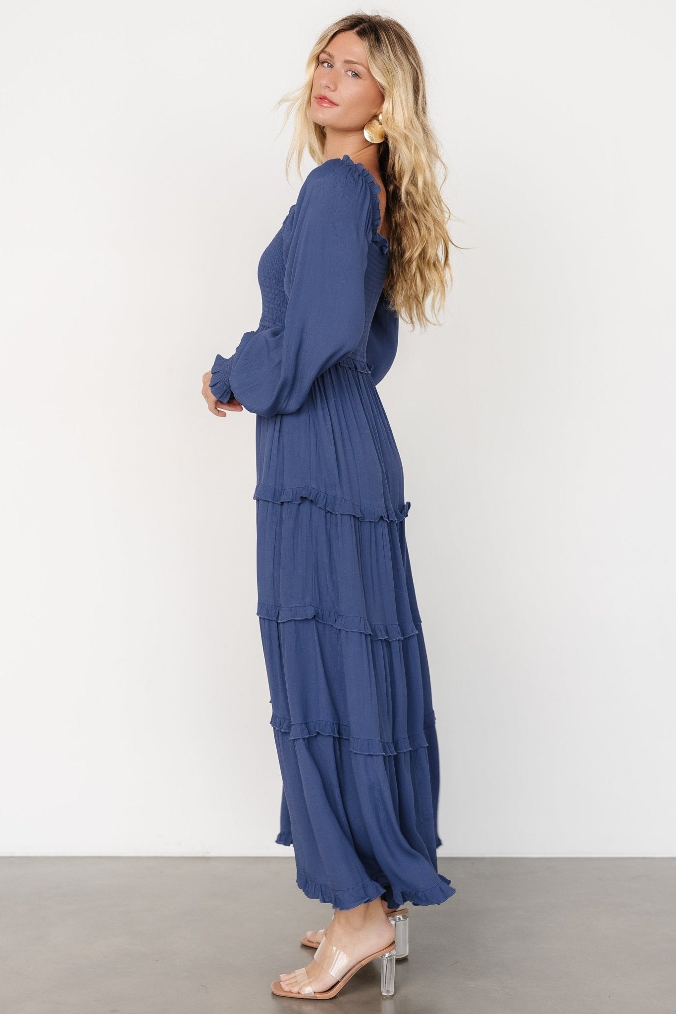 Lana Smocked Maxi Dress | Blue Cheap Sale Cost