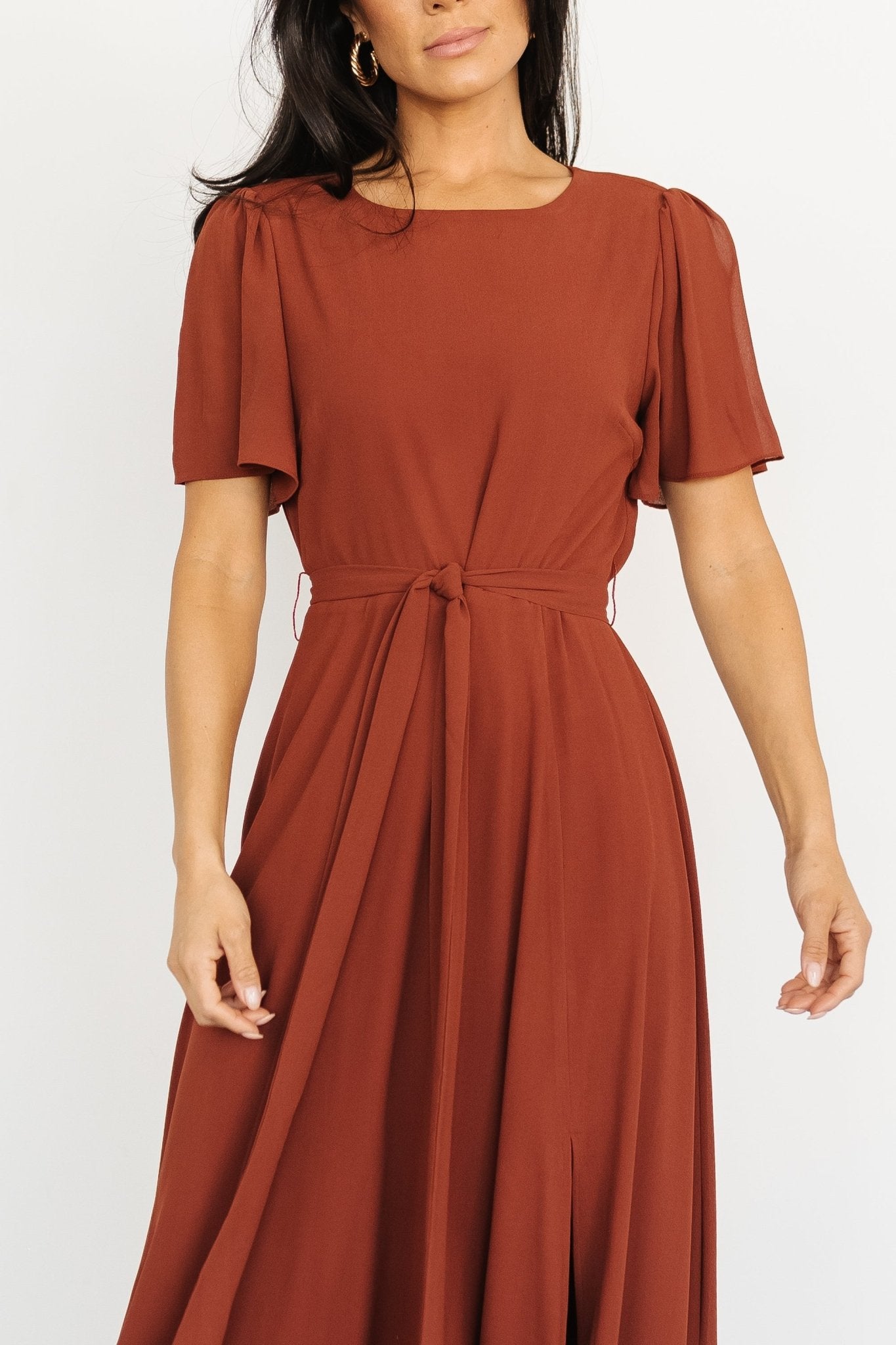 Naomi Short Sleeve Maxi Dress | Cinnamon Cheap Newest