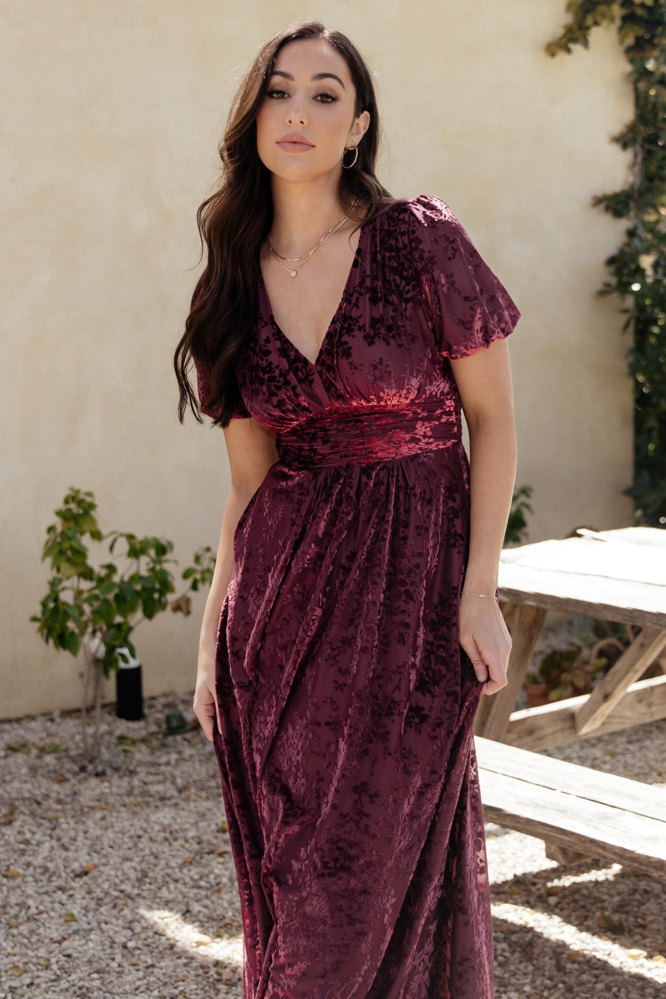 Leslie Velvet Maxi Dress | Mulberry Cheap Sale 2025 New