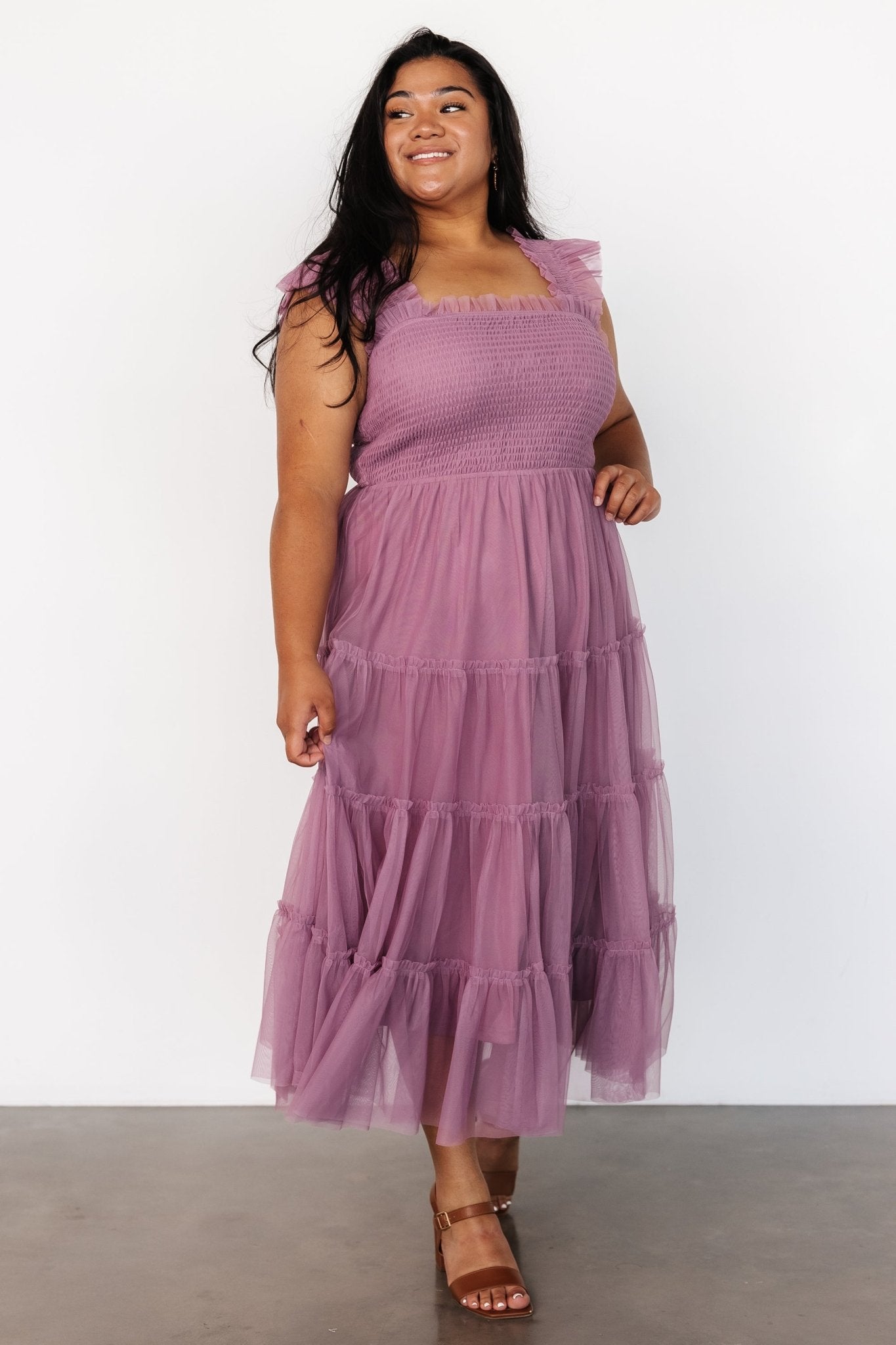 Emma Smocked Tulle Dress | Orchid Free Shipping Manchester Great Sale