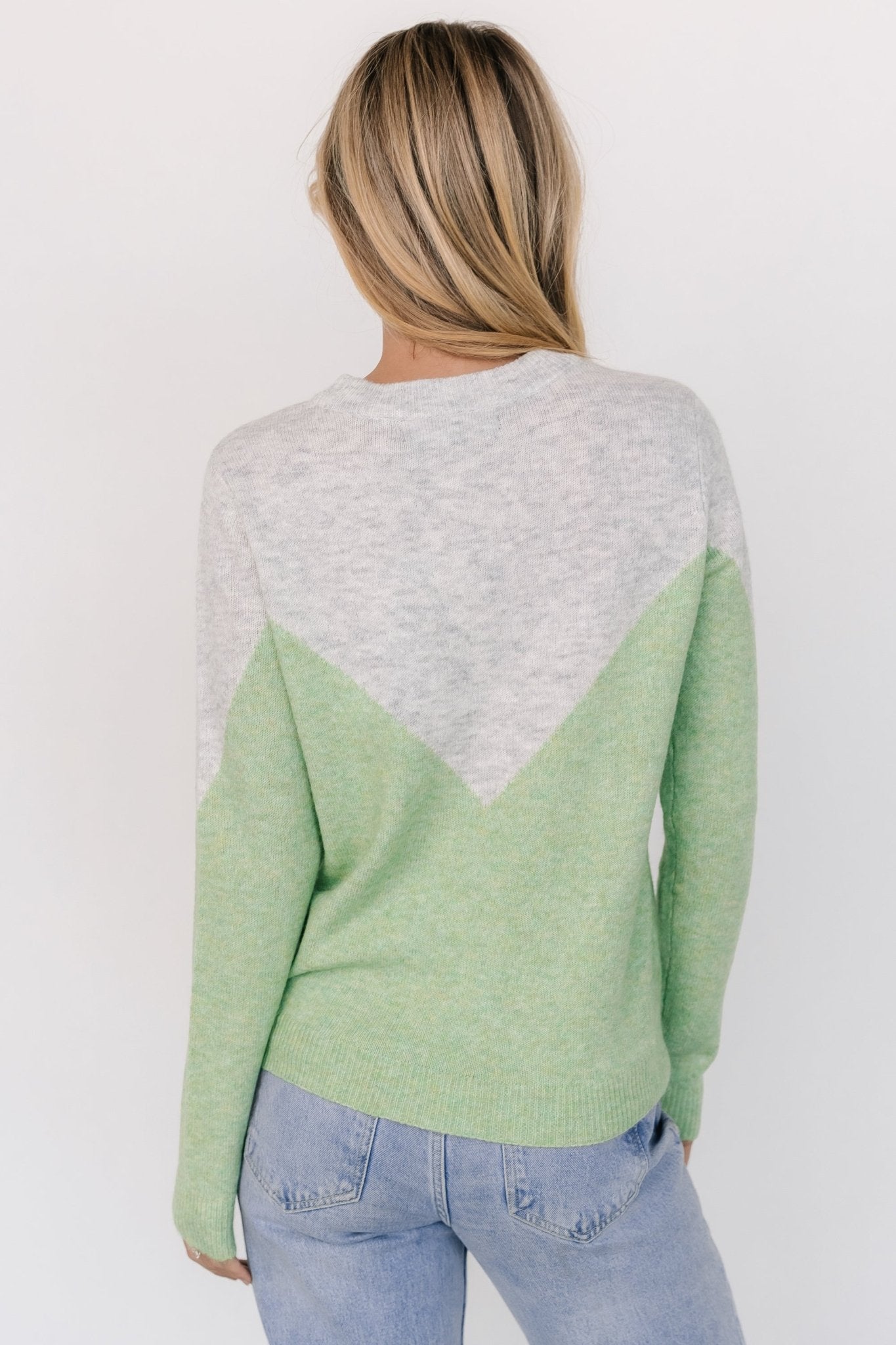 Tanner Sweater | Gray + Green Good Selling Cheap Pice