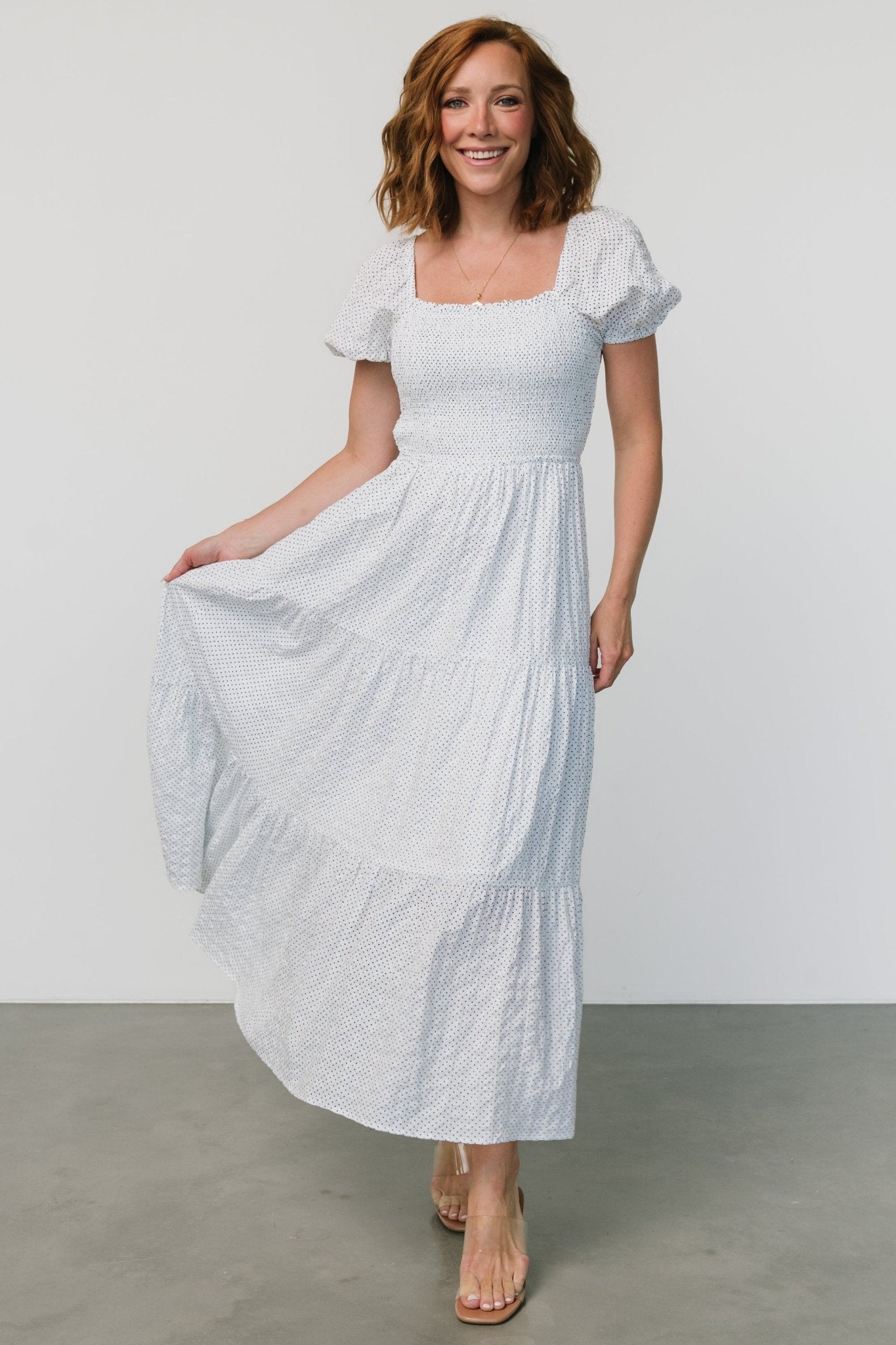 Calliope Smocked Maxi Dress | White Print Cheap Sale Best Store To Get