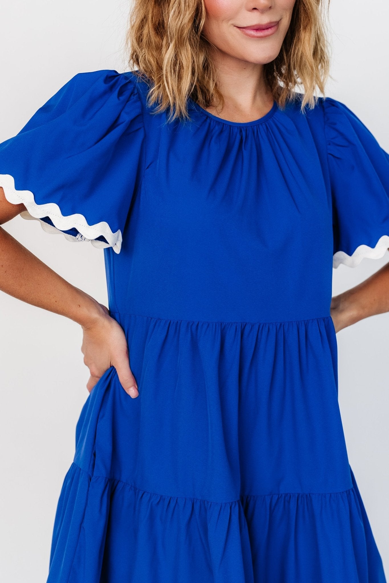 Astra Short Dress | Royal Blue Clearance Fashionable