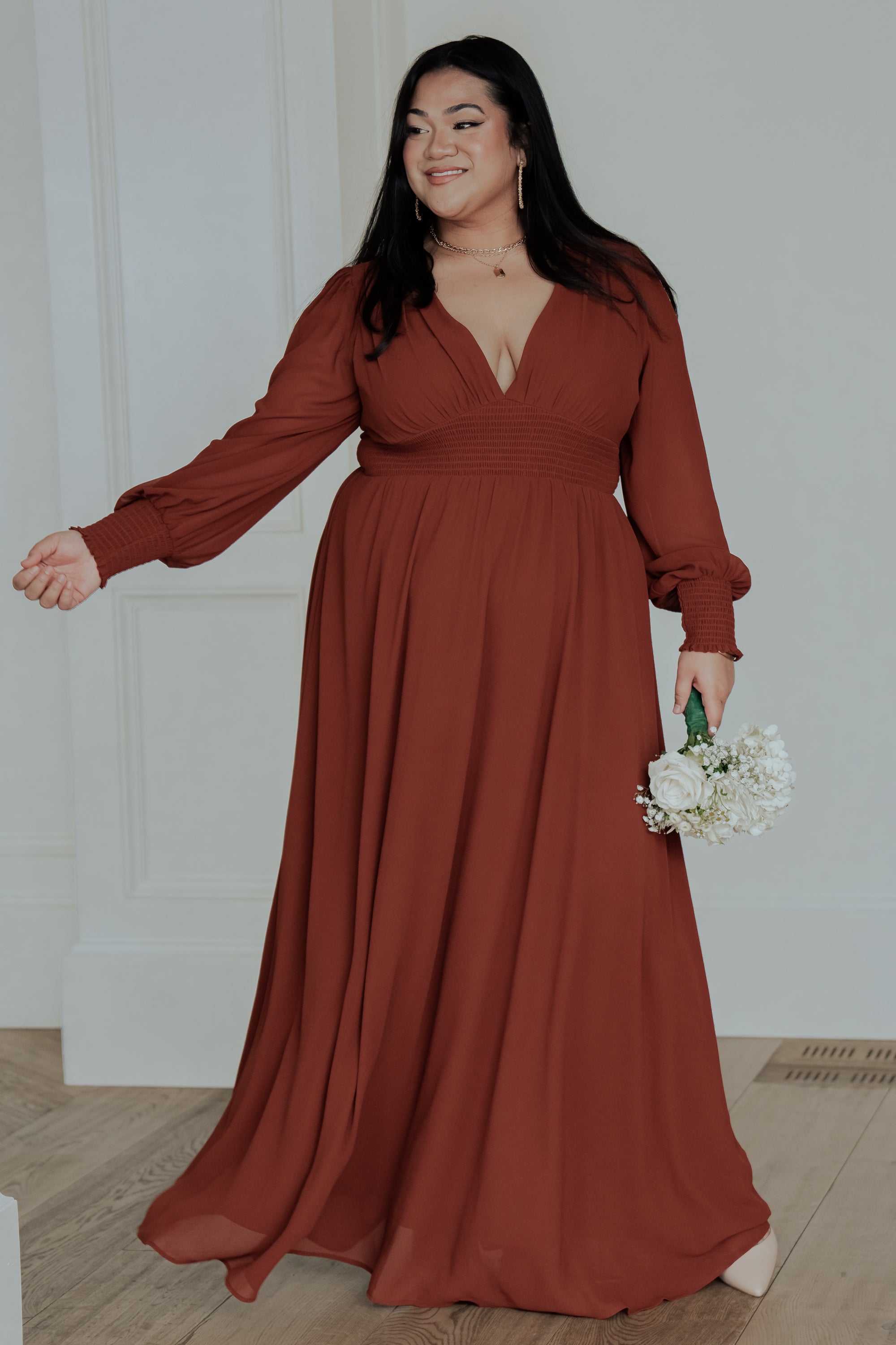 Olivia Maxi Dress | Cinnamon Clearance 2025