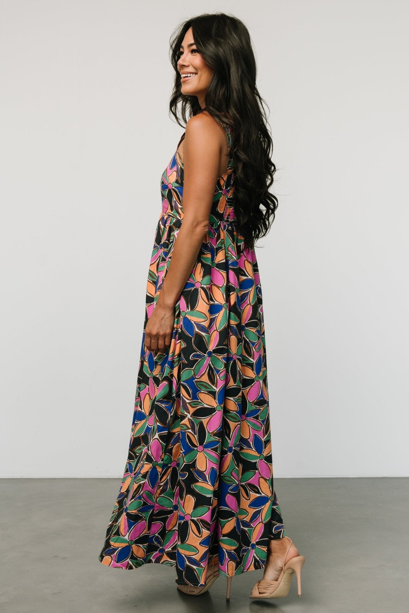 Frida Tank Maxi Dress | Multi Print Clearance Factory Outlet