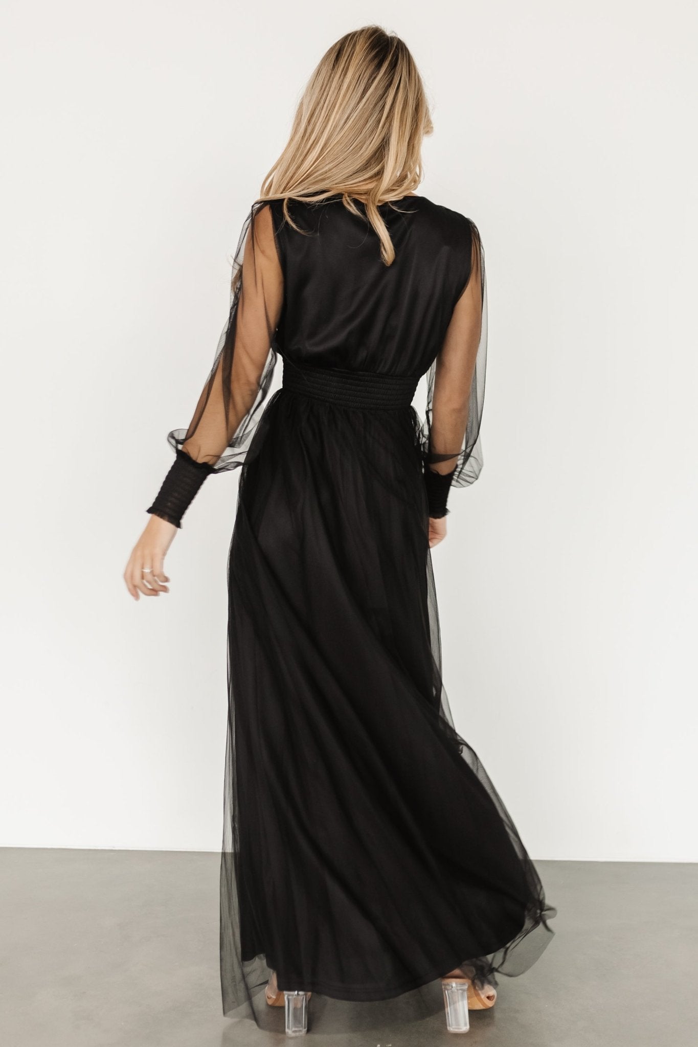 Layla Tulle Maxi Dress | Black Perfect Cheap Pice