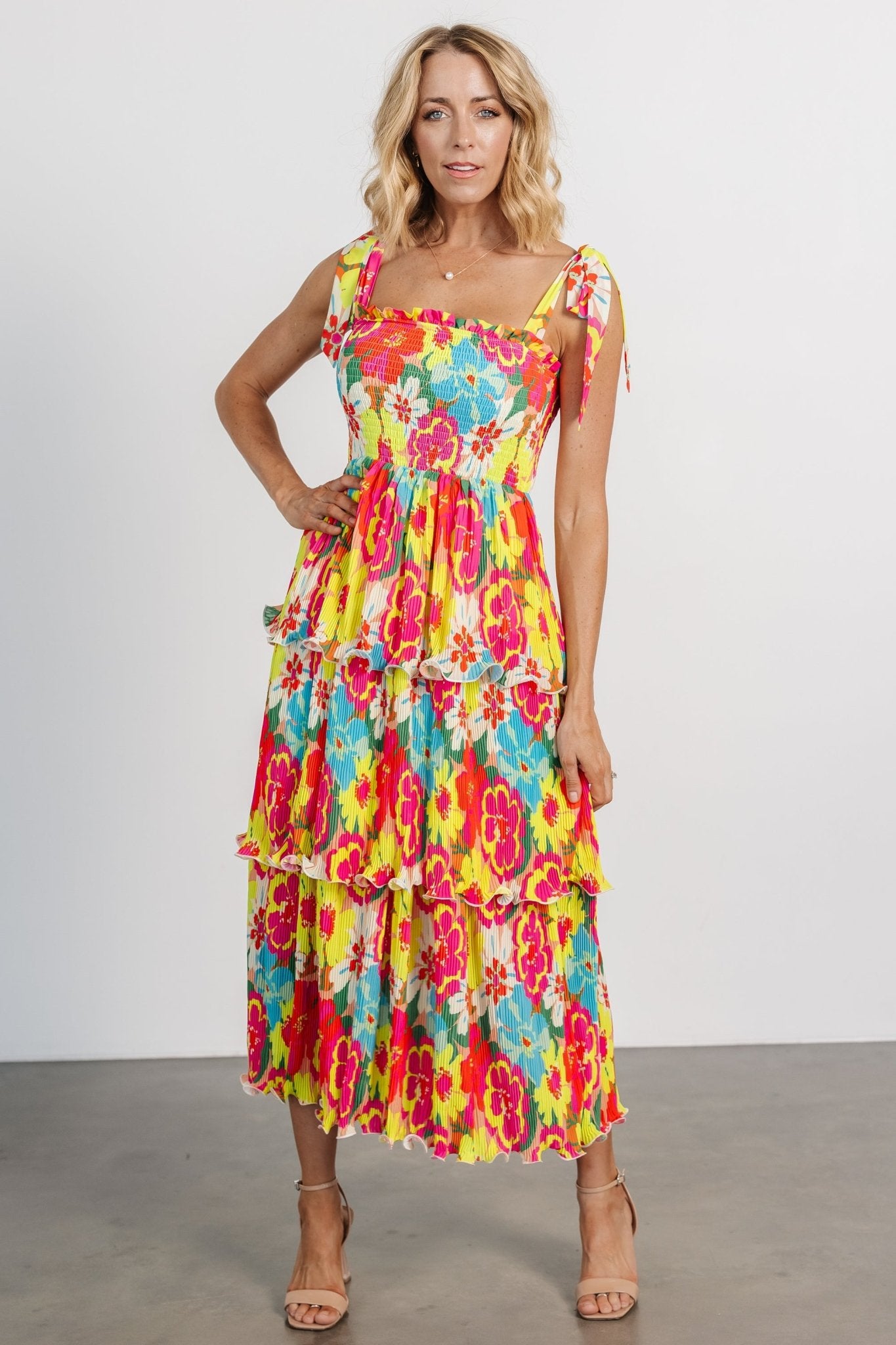 Aruba Tiered Dress | Multi Discount 2025 Newest