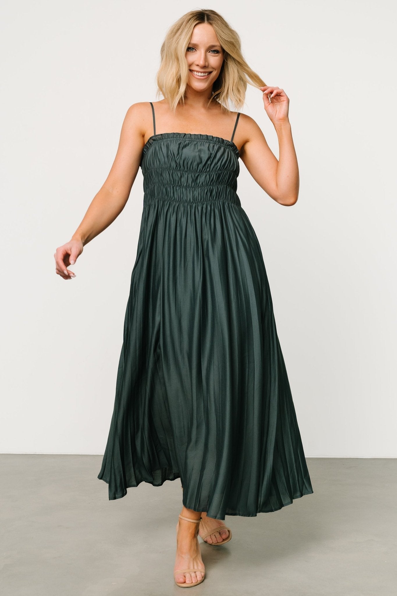 Hattie Maxi Dress | Dark Jade Buy Cheap Low Shipping Fee