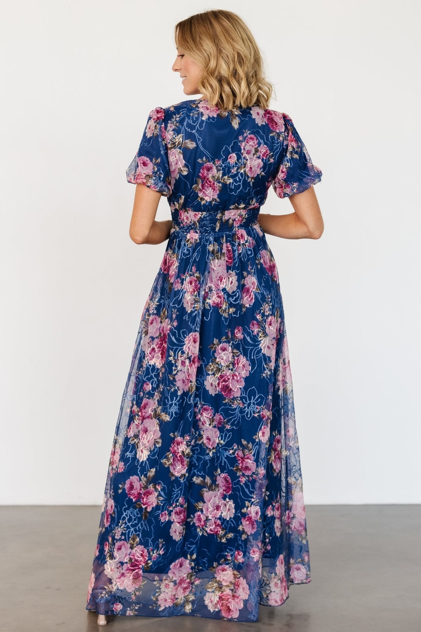 Ardley Maxi Dress | Navy + Pink Floral Cheap Sale