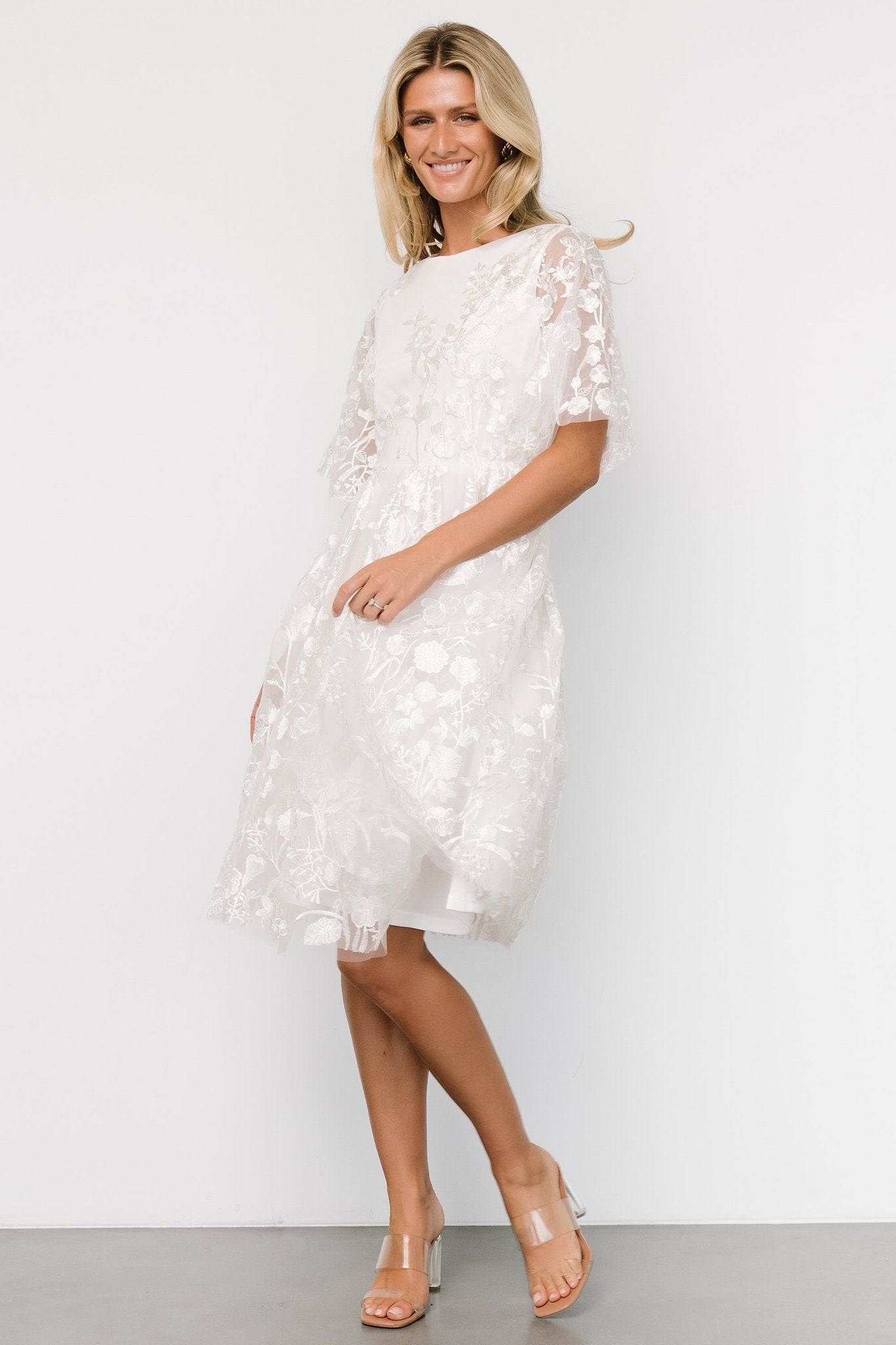 Duchess Tulle Dress | White Garden Low Pice Fee Shipping Online