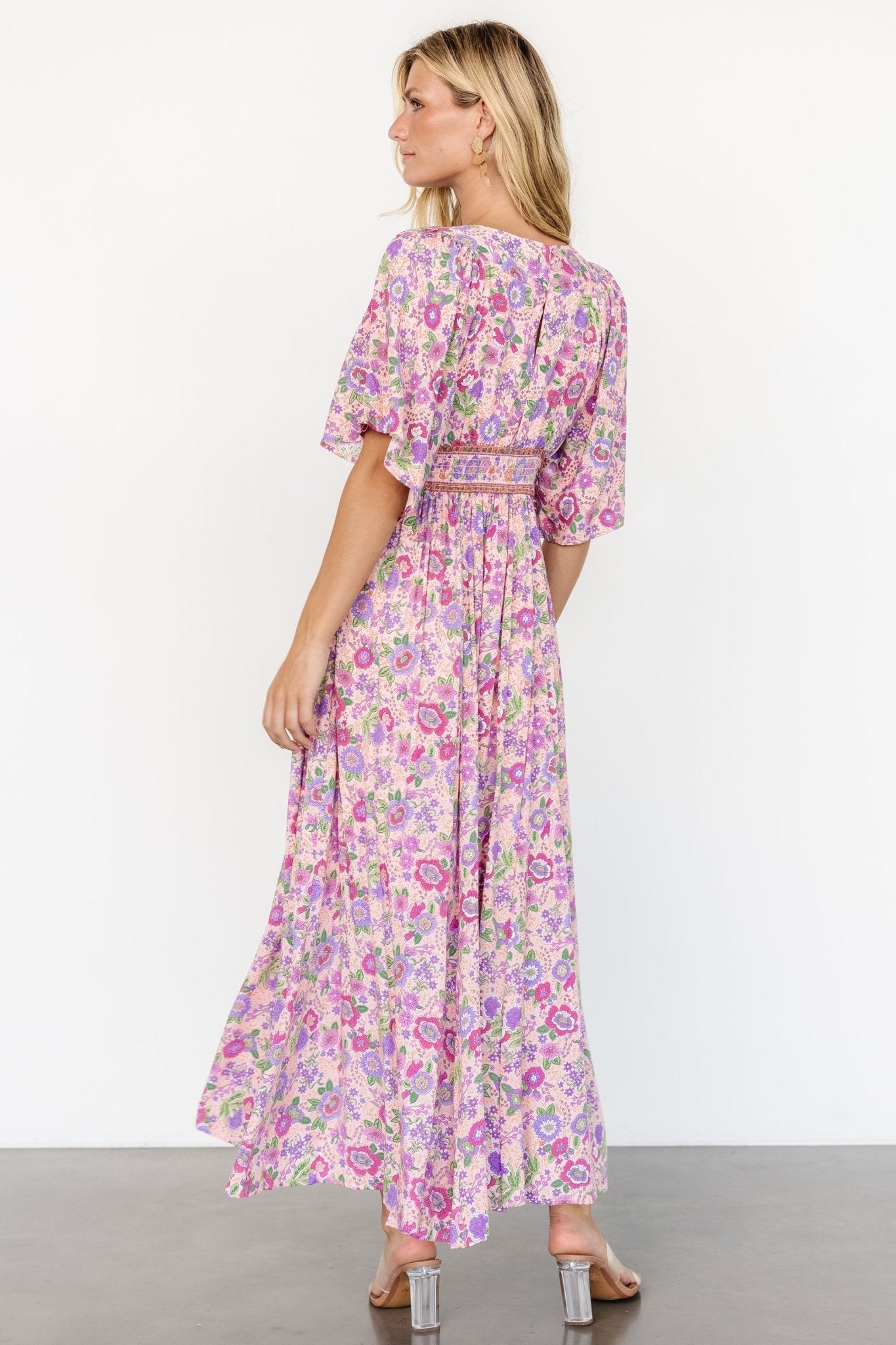 Elissa Maxi Dress | Pink Multi Floral Fashionable Sale Online