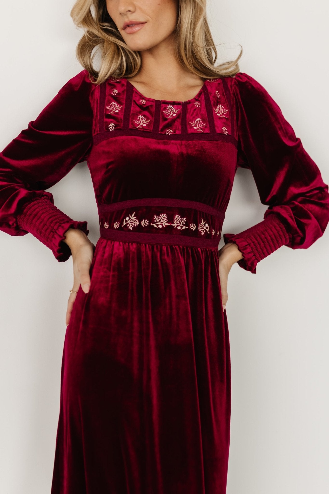 Ingrid Velvet Maxi Dress | Merlot Sale Wide Range Of