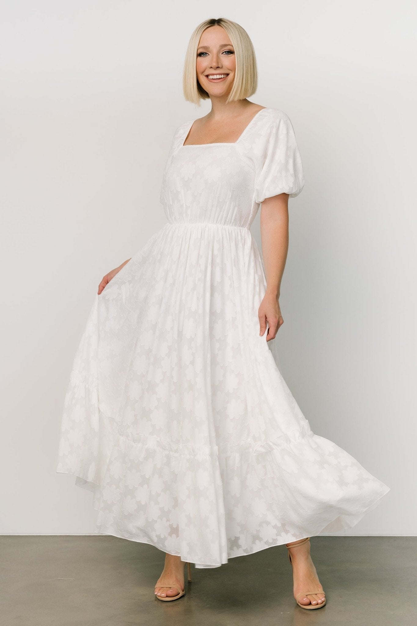 Alta Jacquard Maxi Dress | Off White Cheap Sale From China