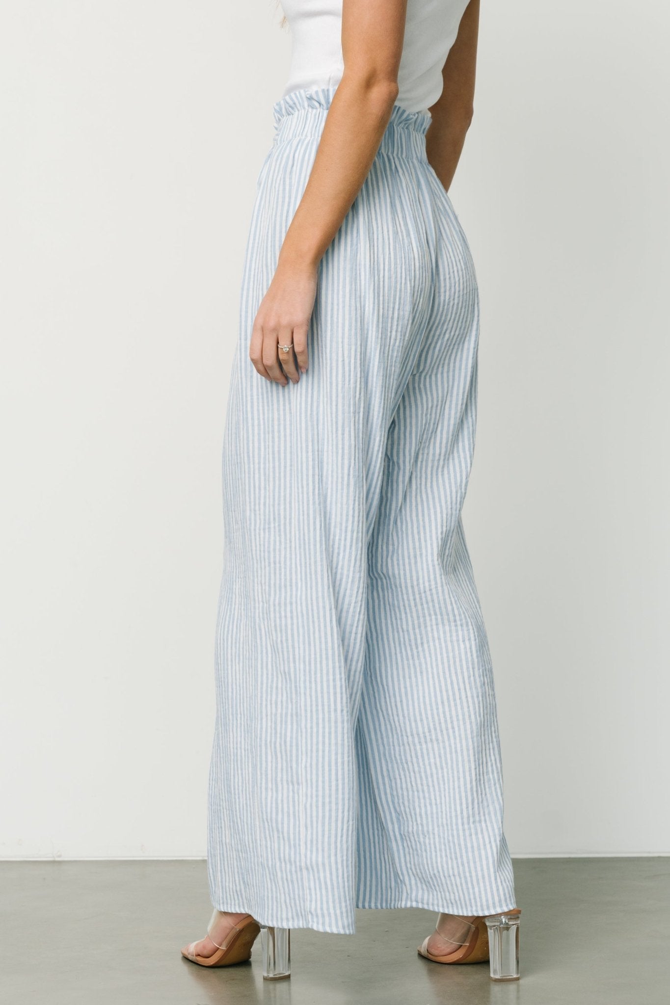 Delphi Wide Leg Pants | Blue Stripe Perfect Sale Online