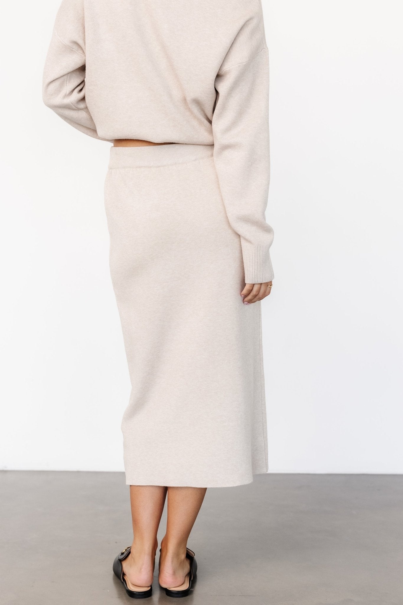 Ali Knit Skirt | Taupe Cheap Low Shipping