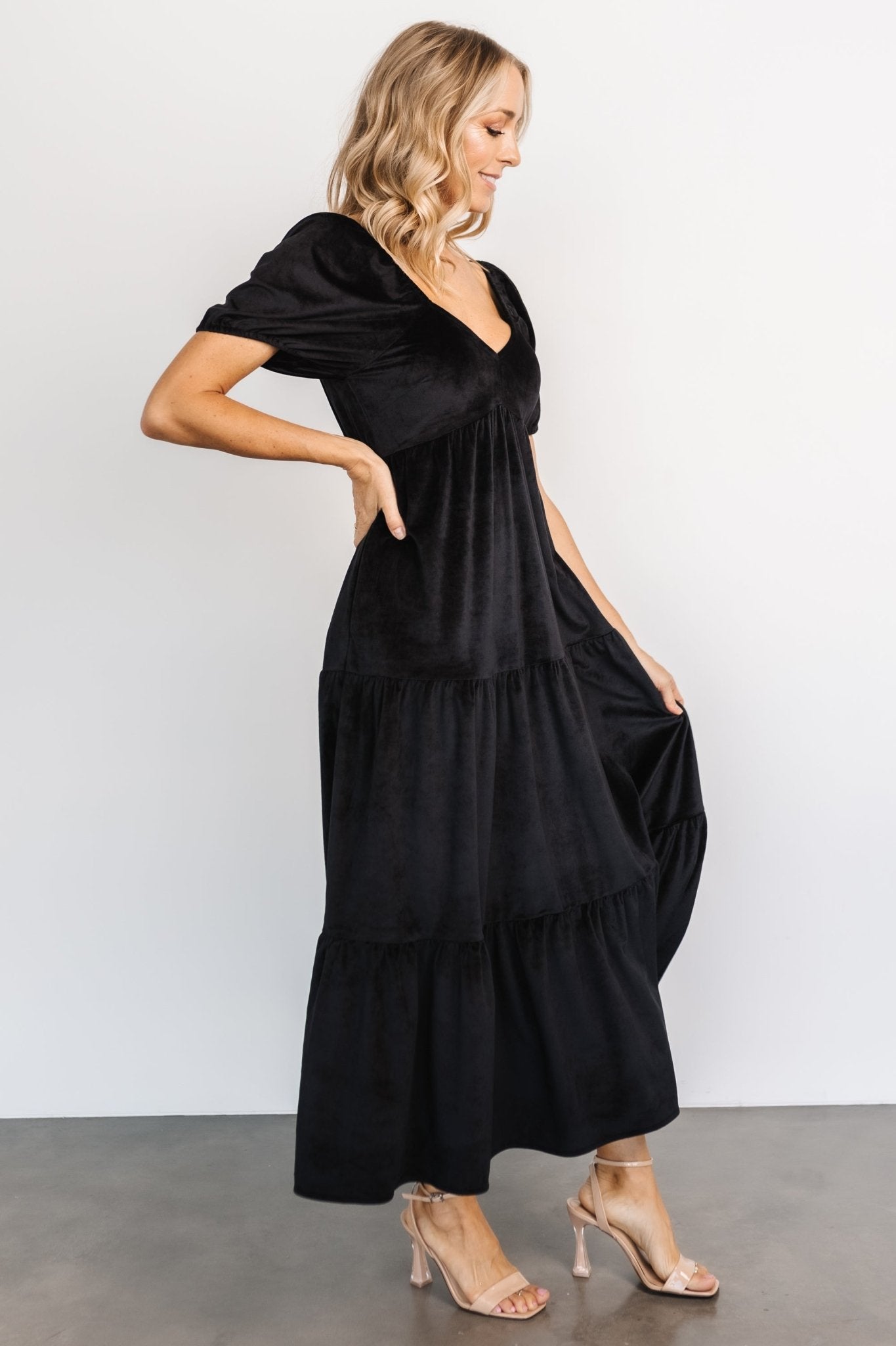 Kenli Velvet Maxi Dress | Black Cheap Sale Newest