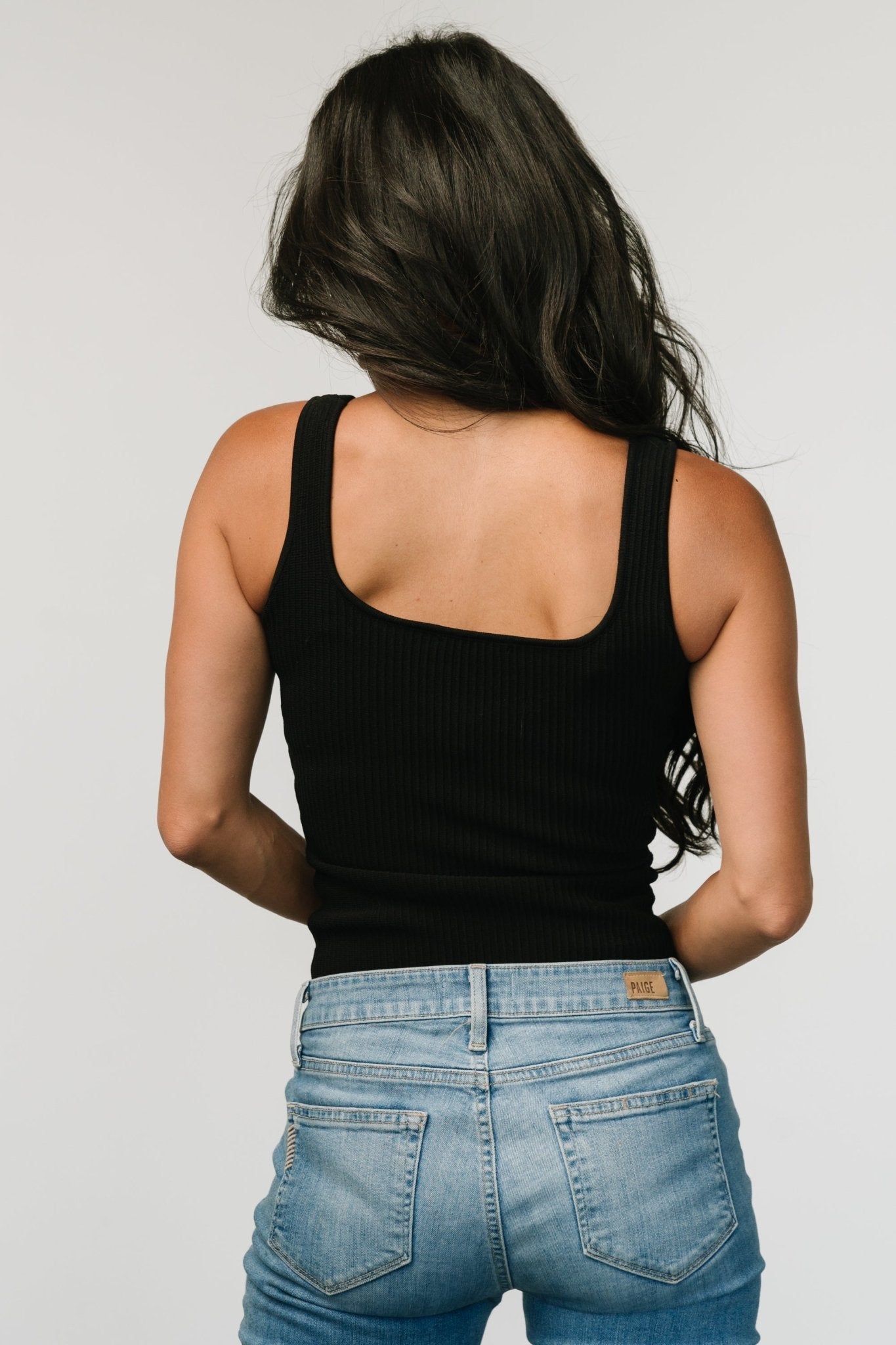 Dame Ribbed Tank Top | Black Cheap Sale Big Sale