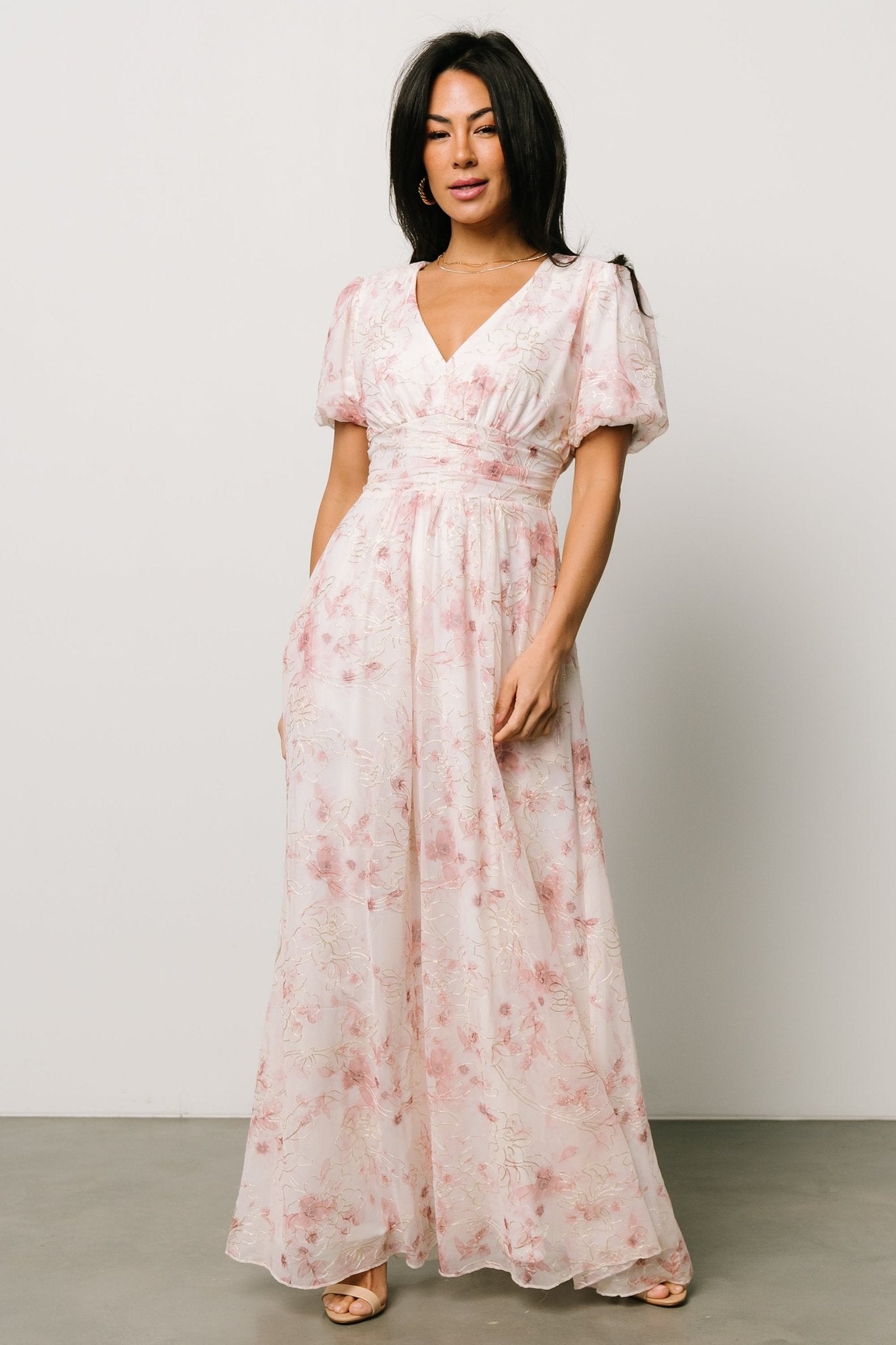 Ardley Maxi Dress | Mauve Floral Low Pice Fee Shipping Online