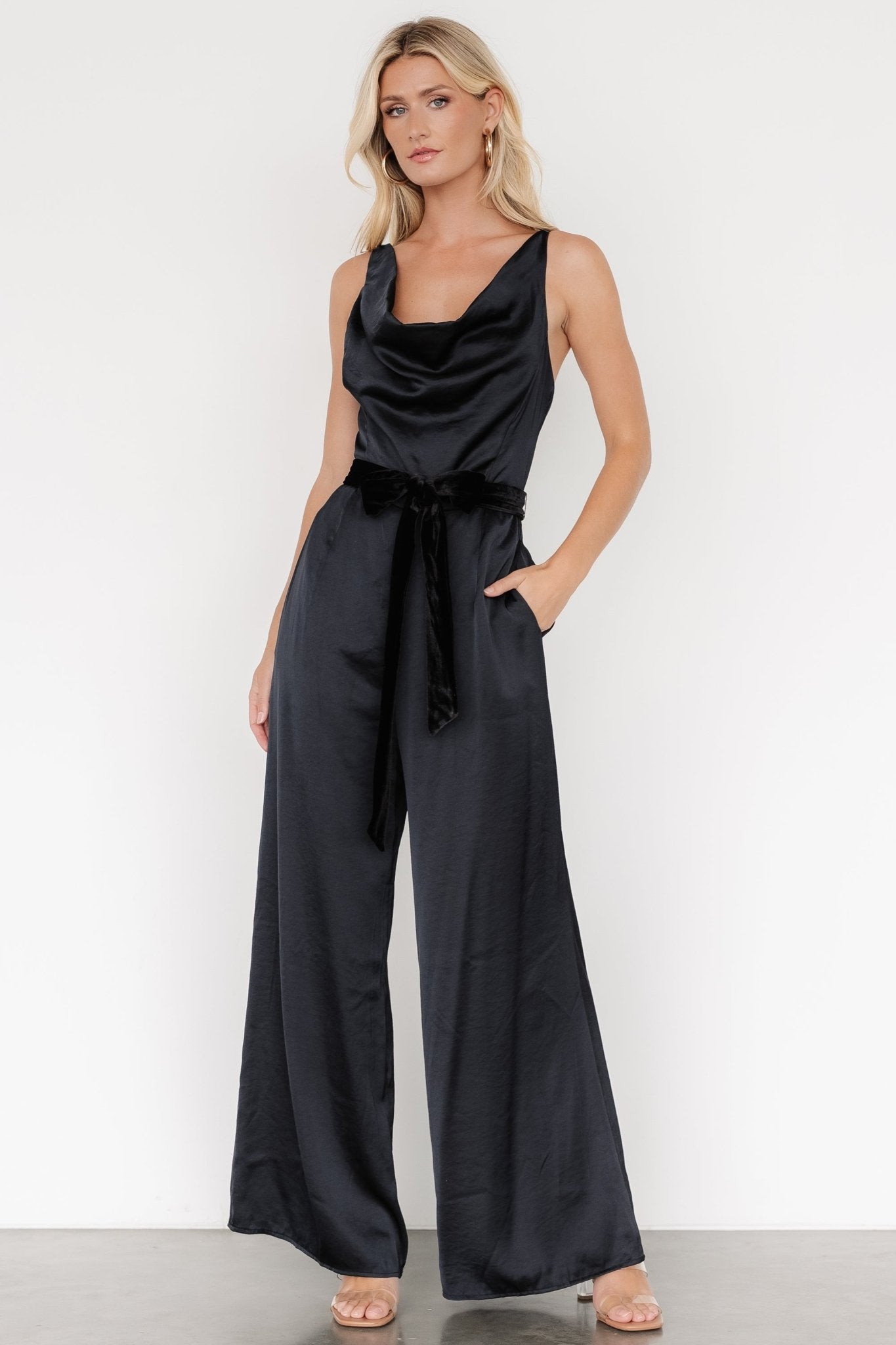 Rebel Satin Jumpsuit | Black Classic For Sale