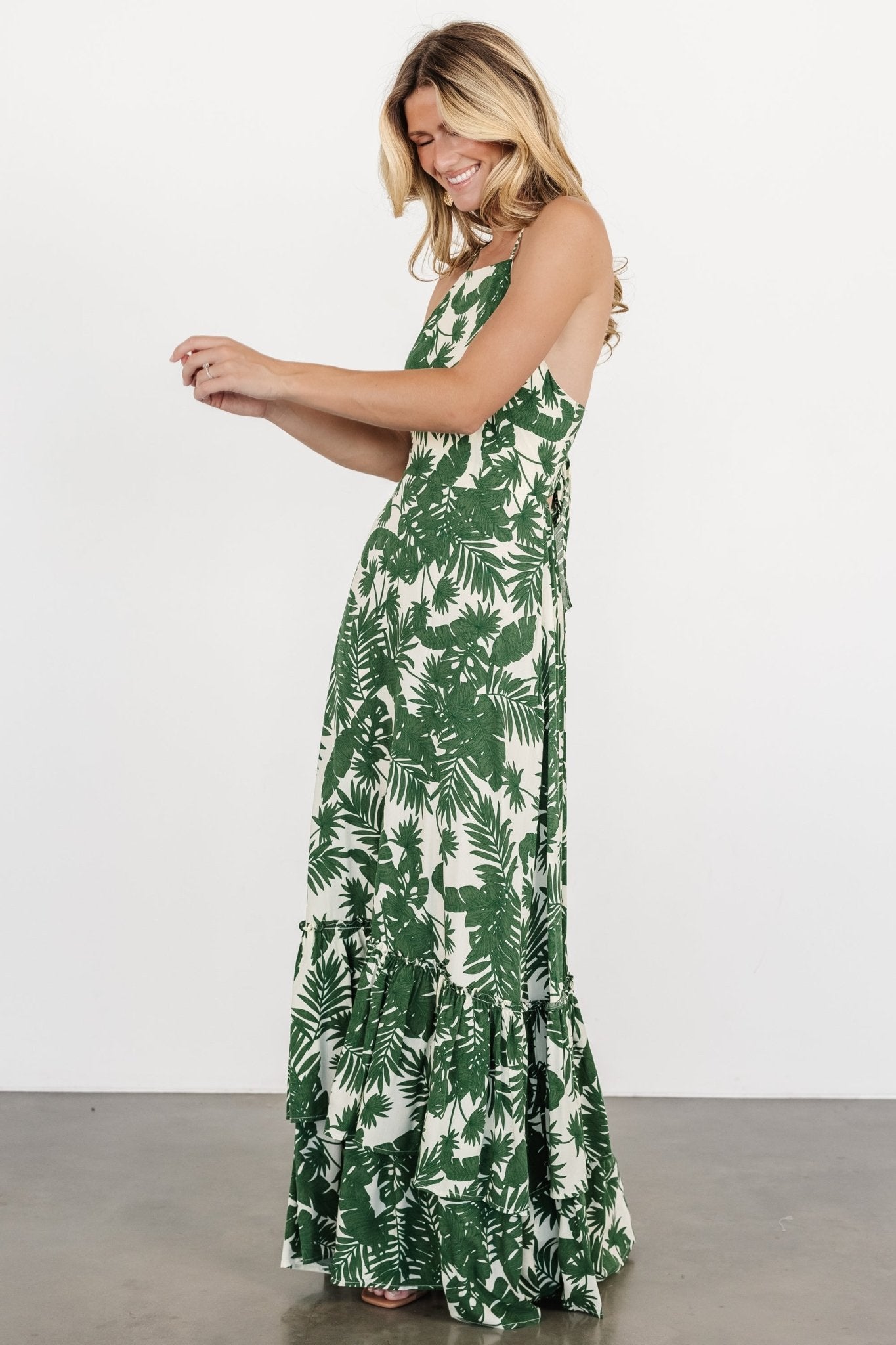 Indio Maxi Dress | Green Print Geniue Stockist Cheap Online