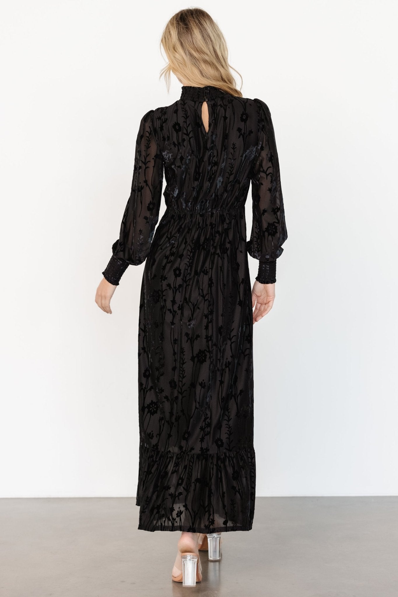 Penelope Velvet Maxi Dress | Black Free Shipping The Cheapest