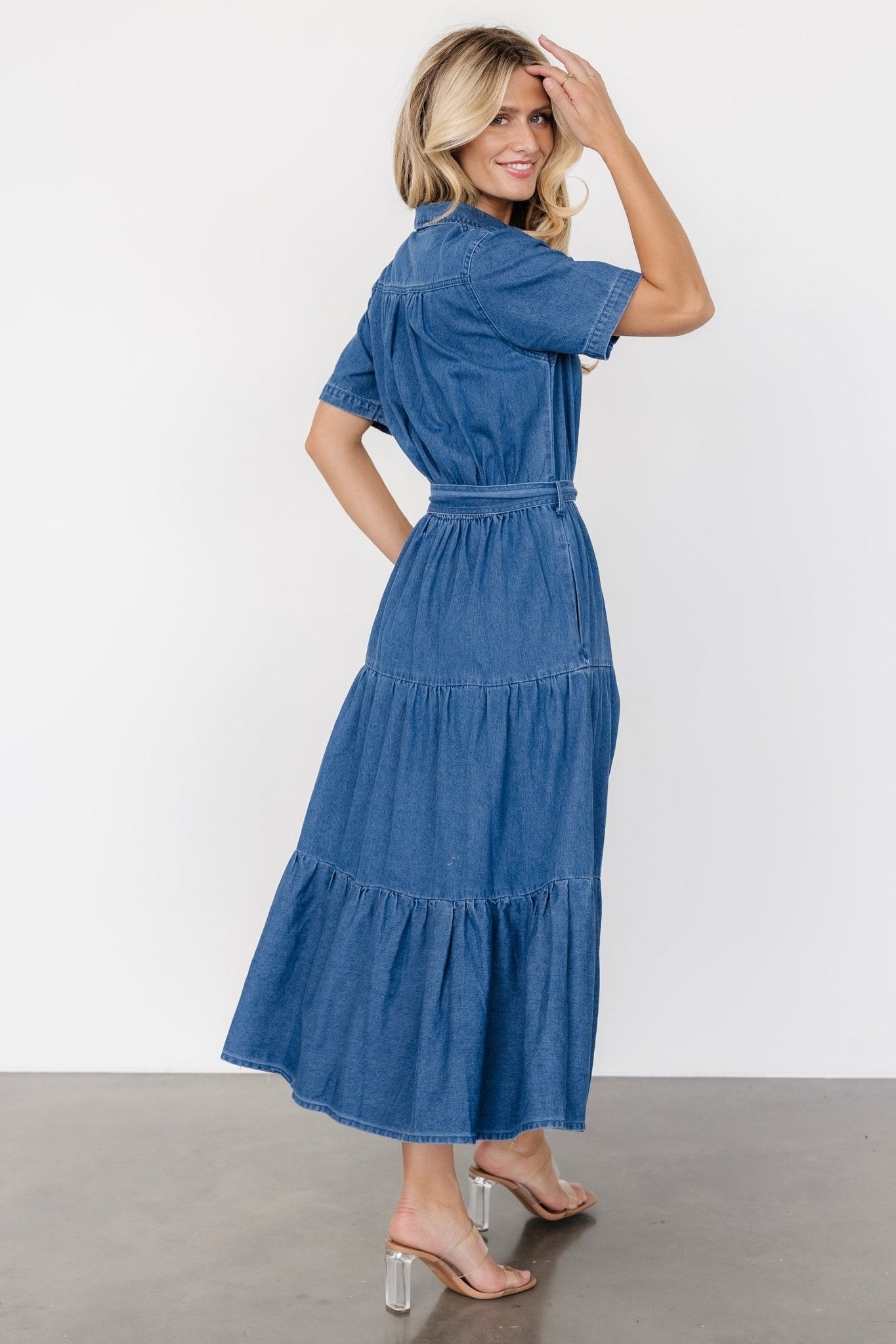 Henrietta Midi Dress | Denim Blue Where To Buy