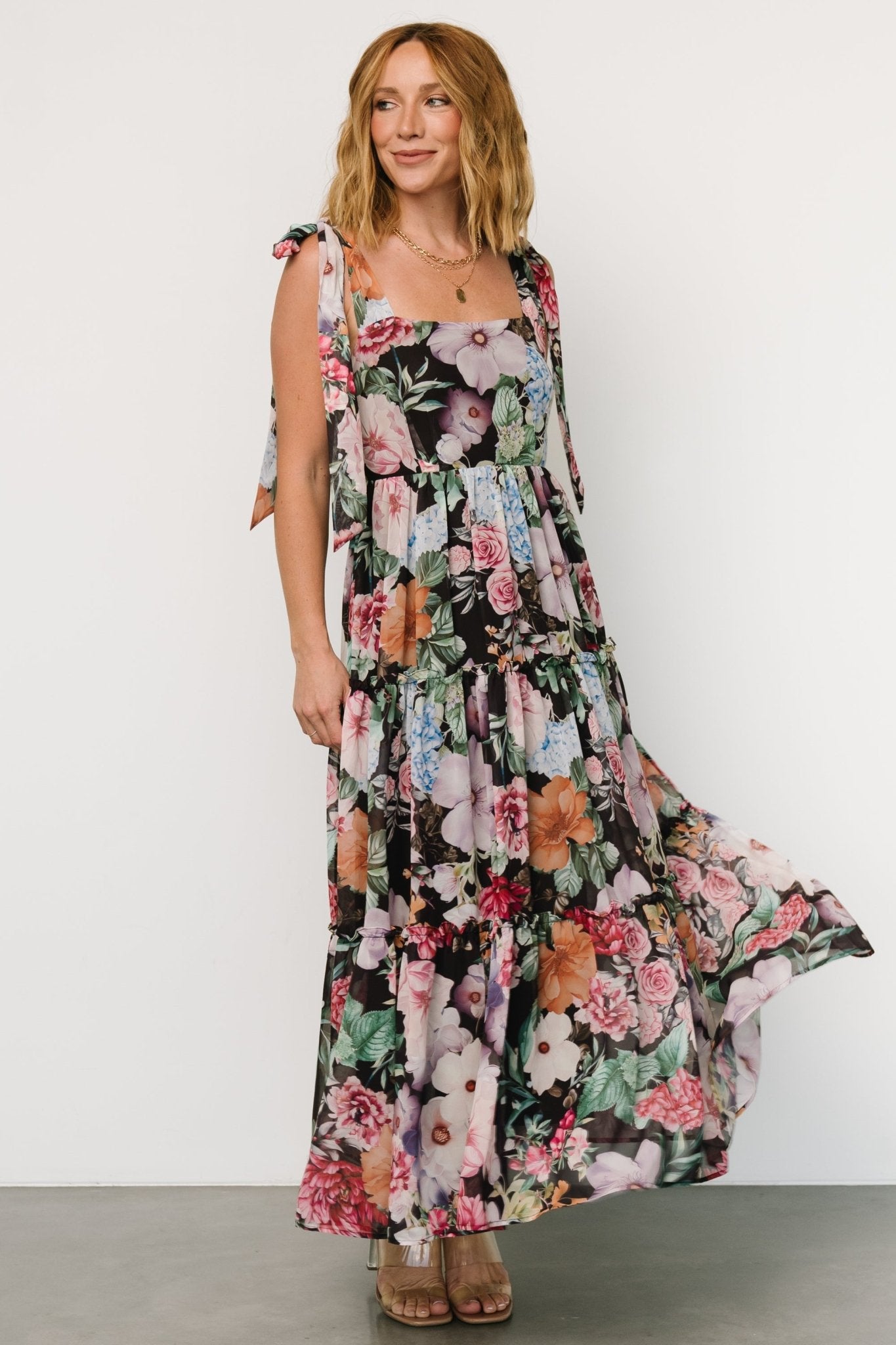 Anita Maxi Dress | Black Multi Floral Extremely Cheap Pice