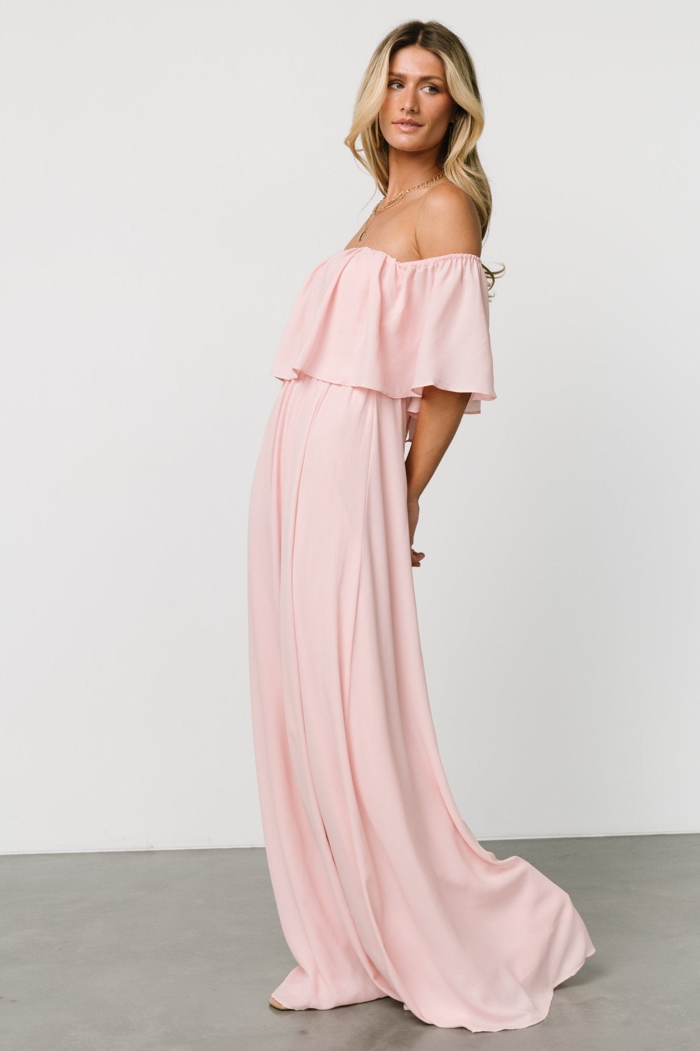 Diana Off Shoulder Maxi Dress | Blush Outlet Find Great