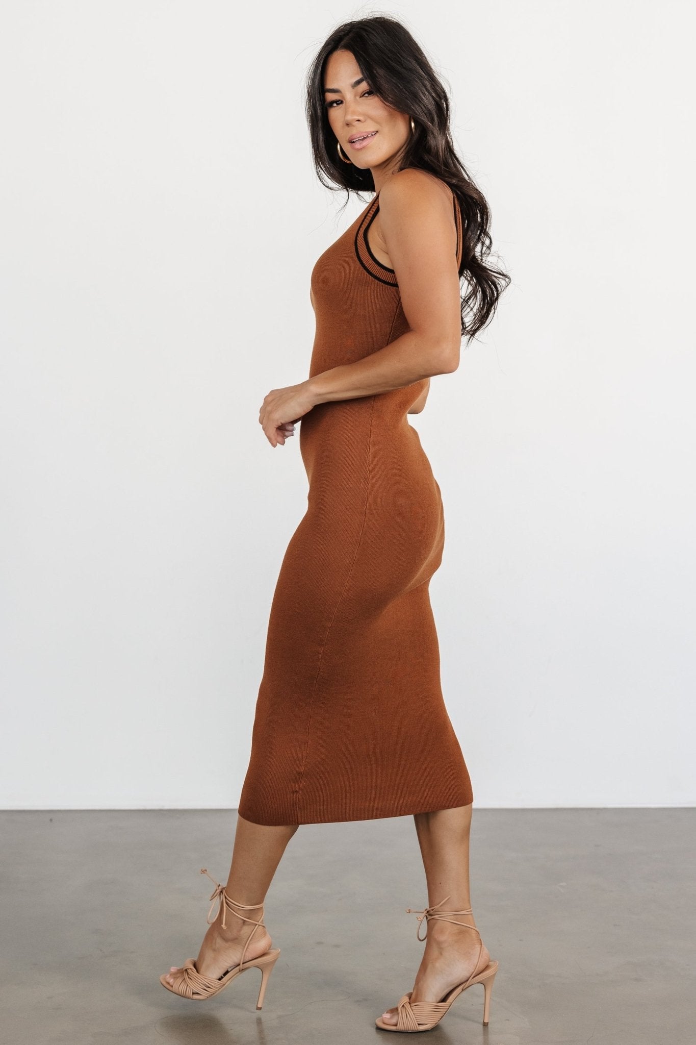 Tove Knit Tank Midi Dress | Copper Clearance Recommend