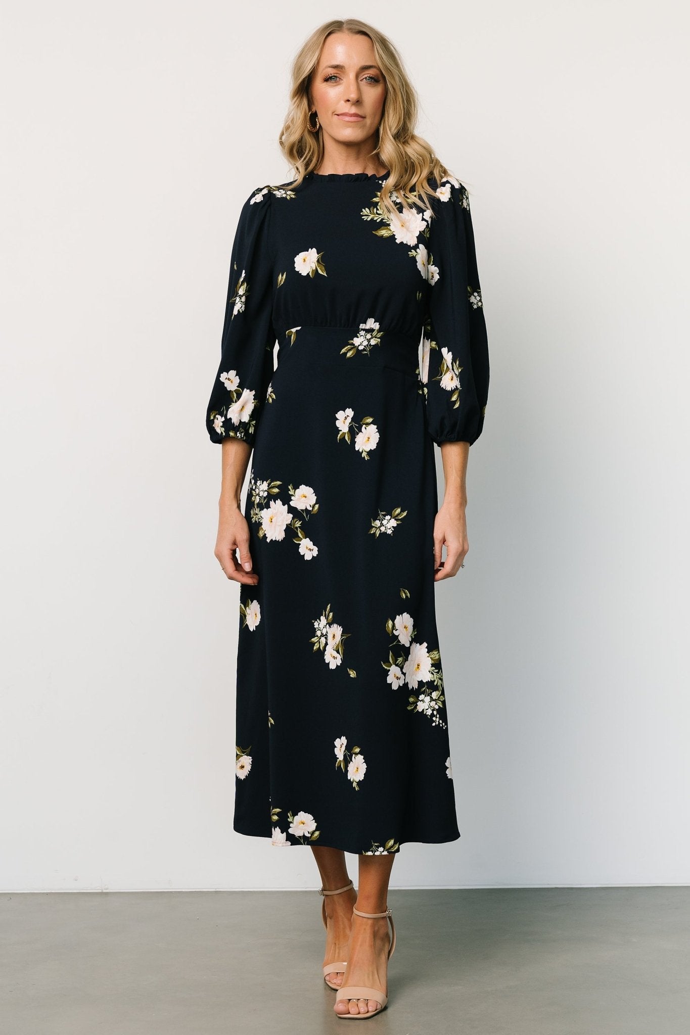 Karalie Maxi Dress | Navy Floral Outlet Locations