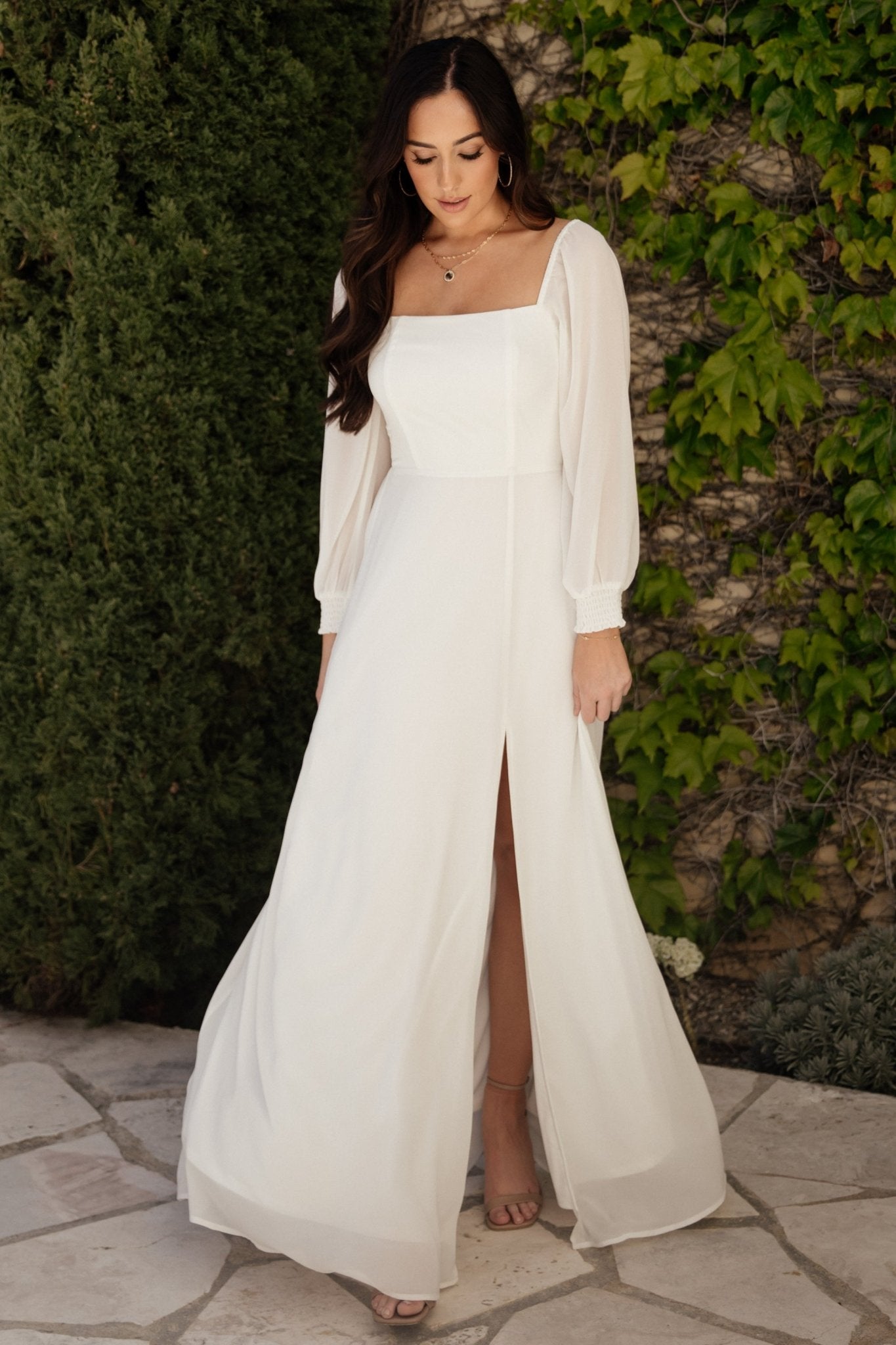 Giselle Maxi Dress | White Top Quality Cheap Pice