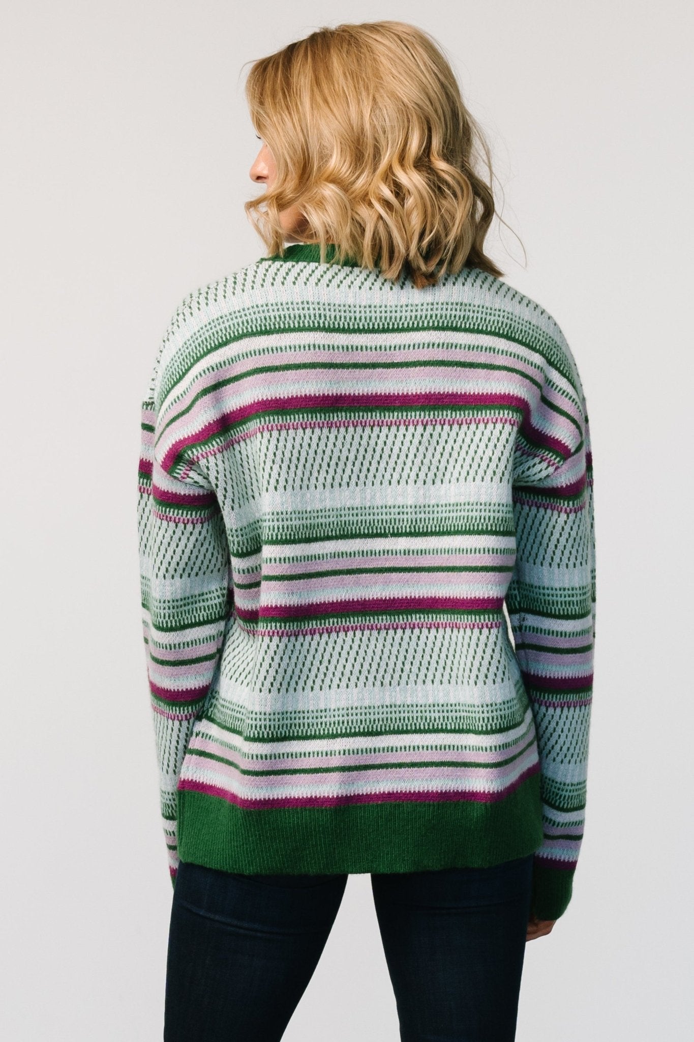 Holmes Sweater | Green Multi Best Store To Get Cheap Online