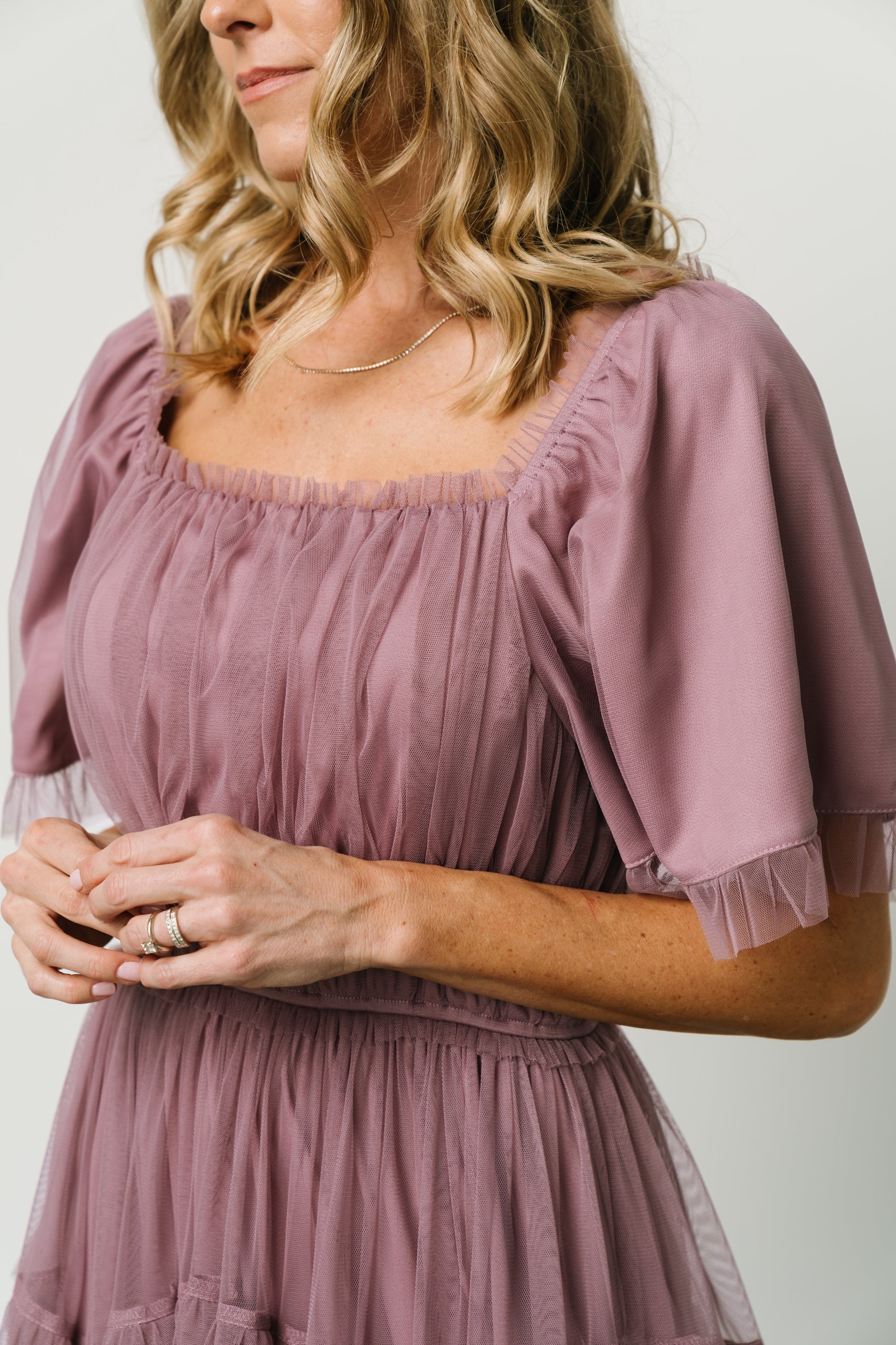 Magdalena Tulle Maxi Dress | Dusty Orchid Online Online For Sale