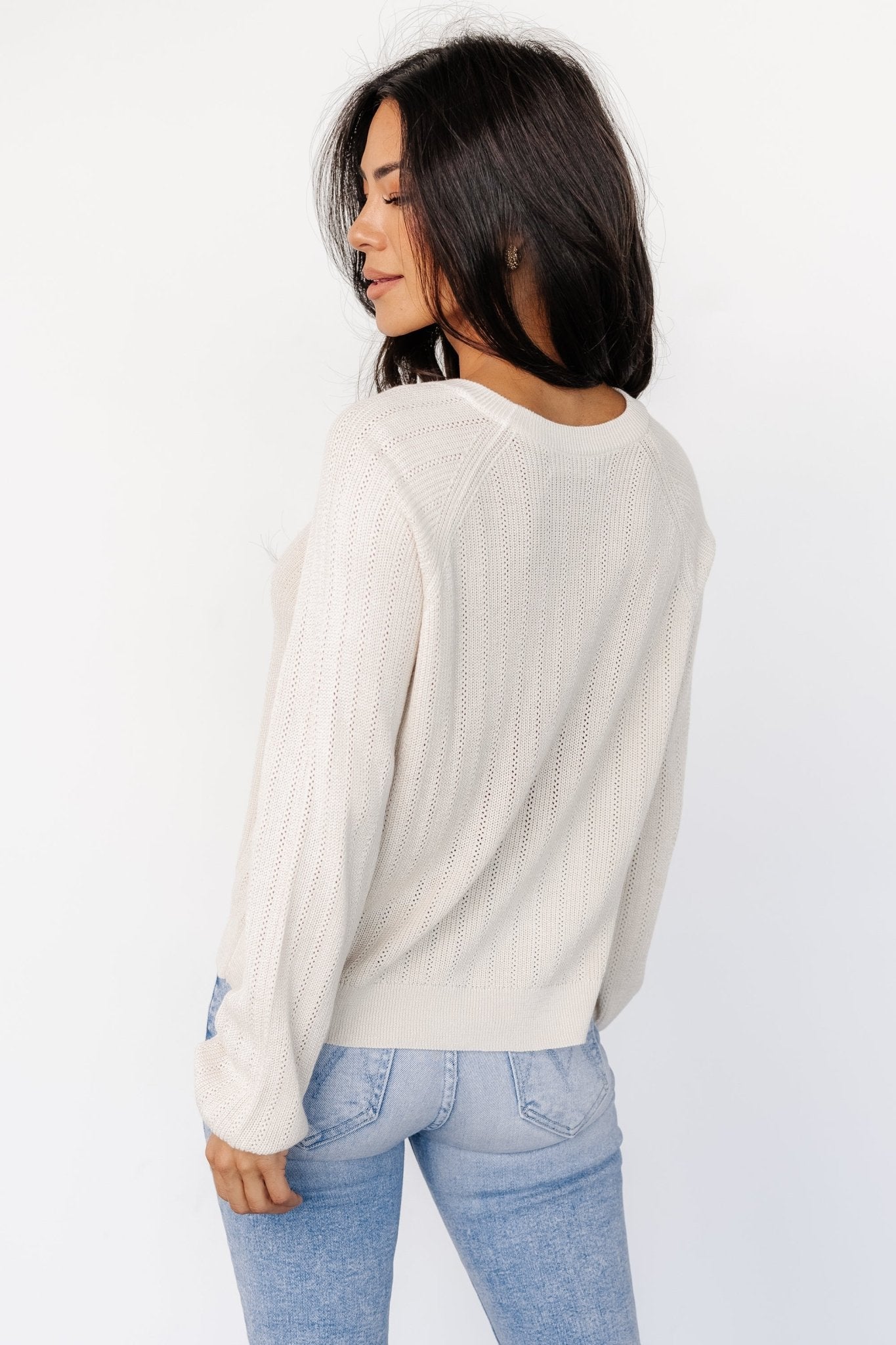 Alix Knit Sweater Top | Natural Outlet 2025 New