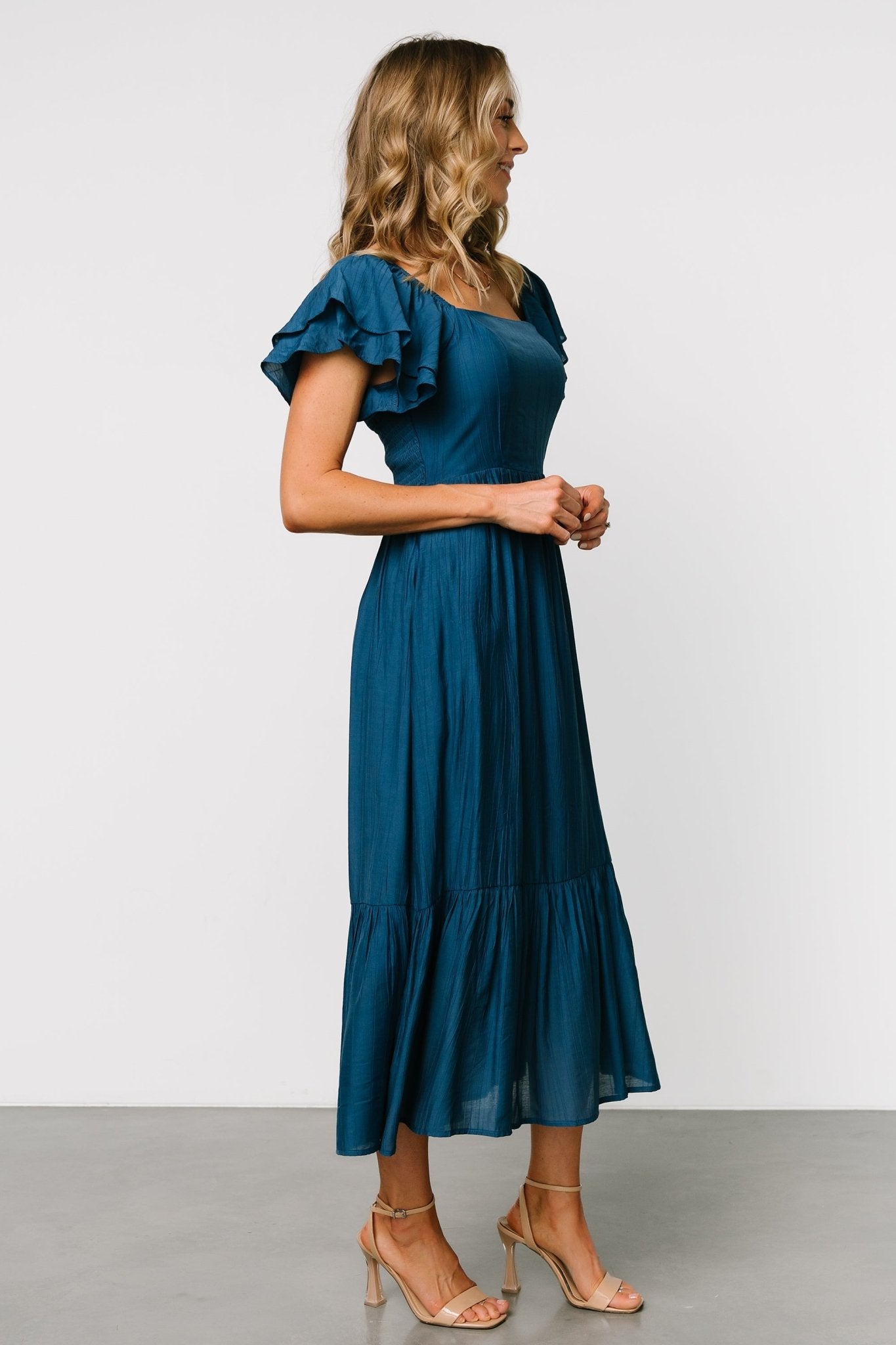 Buttercup Midi Dress | Deep Blue Largest Supplier