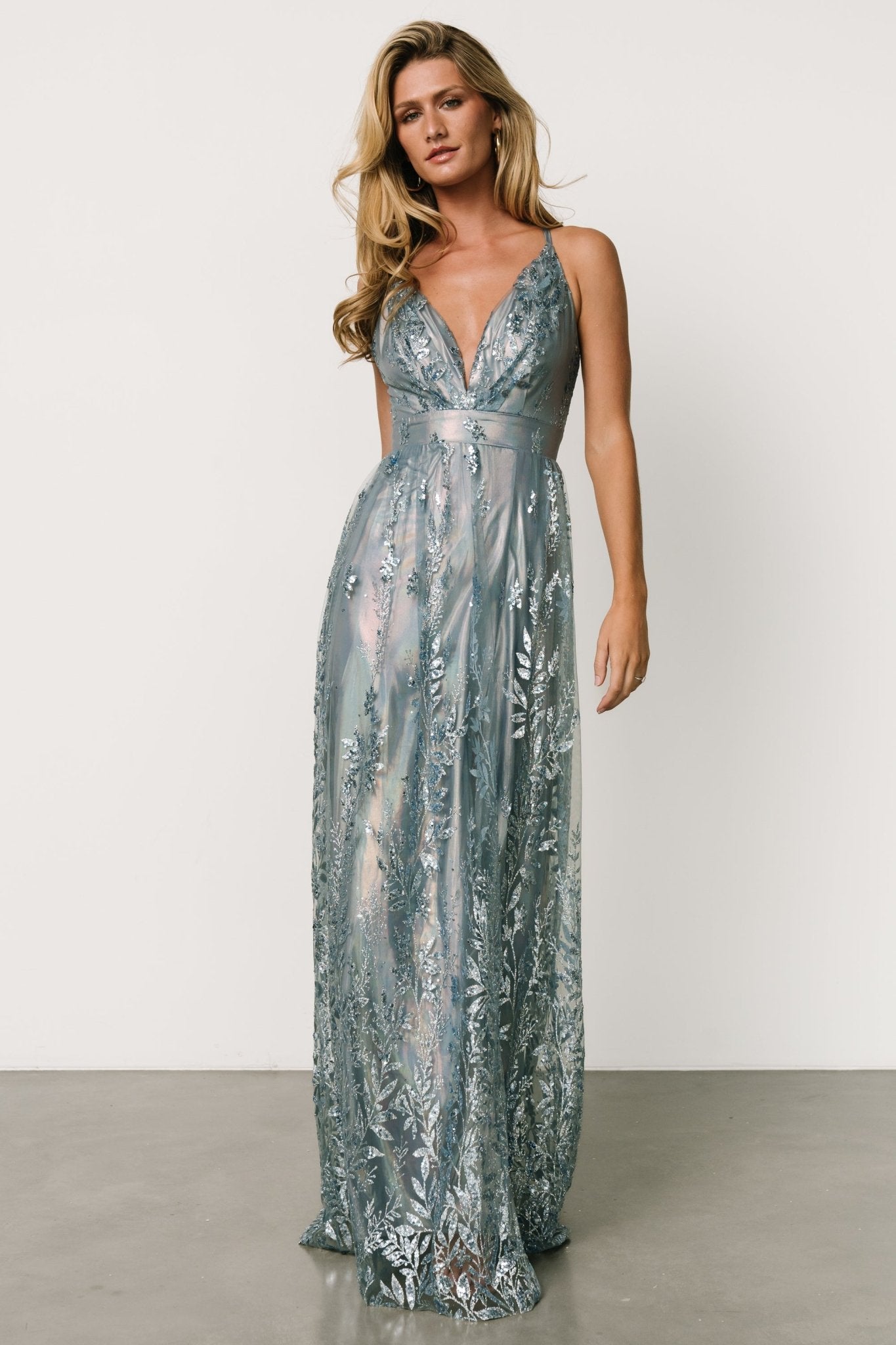 Eirena Sparkle Gown | Light Blue Big Sale Sale Online