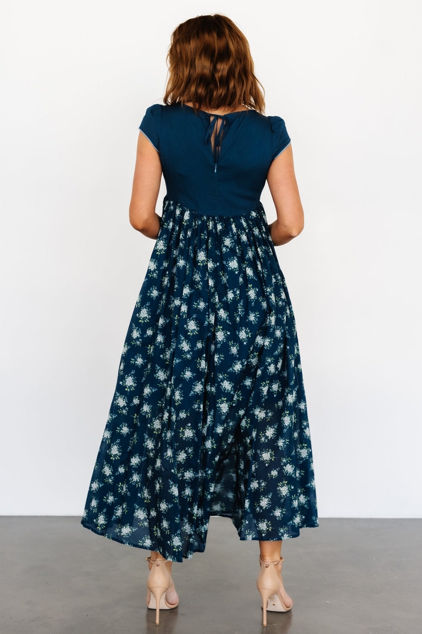 Lucille Maxi Dress | Dark Blue Floral Buy Cheap For Cheap