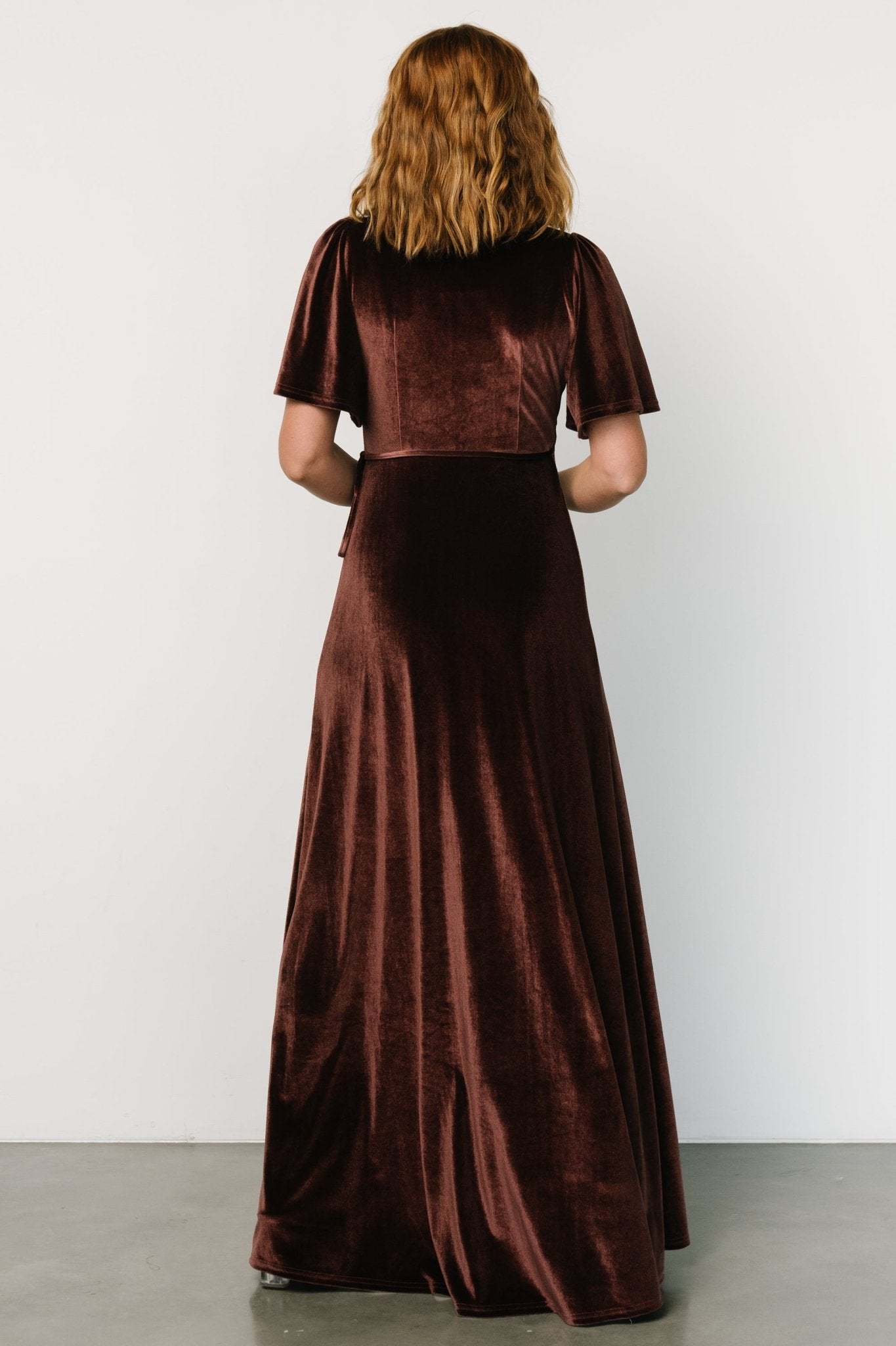 Katelyn Velvet Maxi Wrap Dress | Clove Cheap Sale Popular