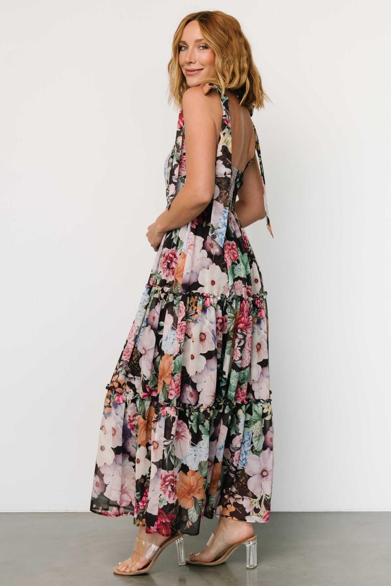 Anita Maxi Dress | Black Multi Floral Extremely Cheap Pice