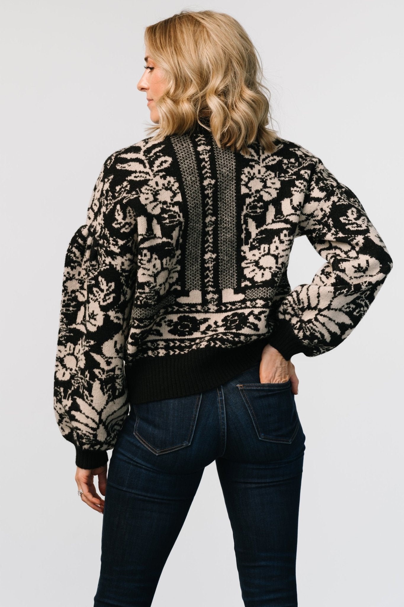 Salzburg Sweater | Black + Natural Free Shipping Clearance Store